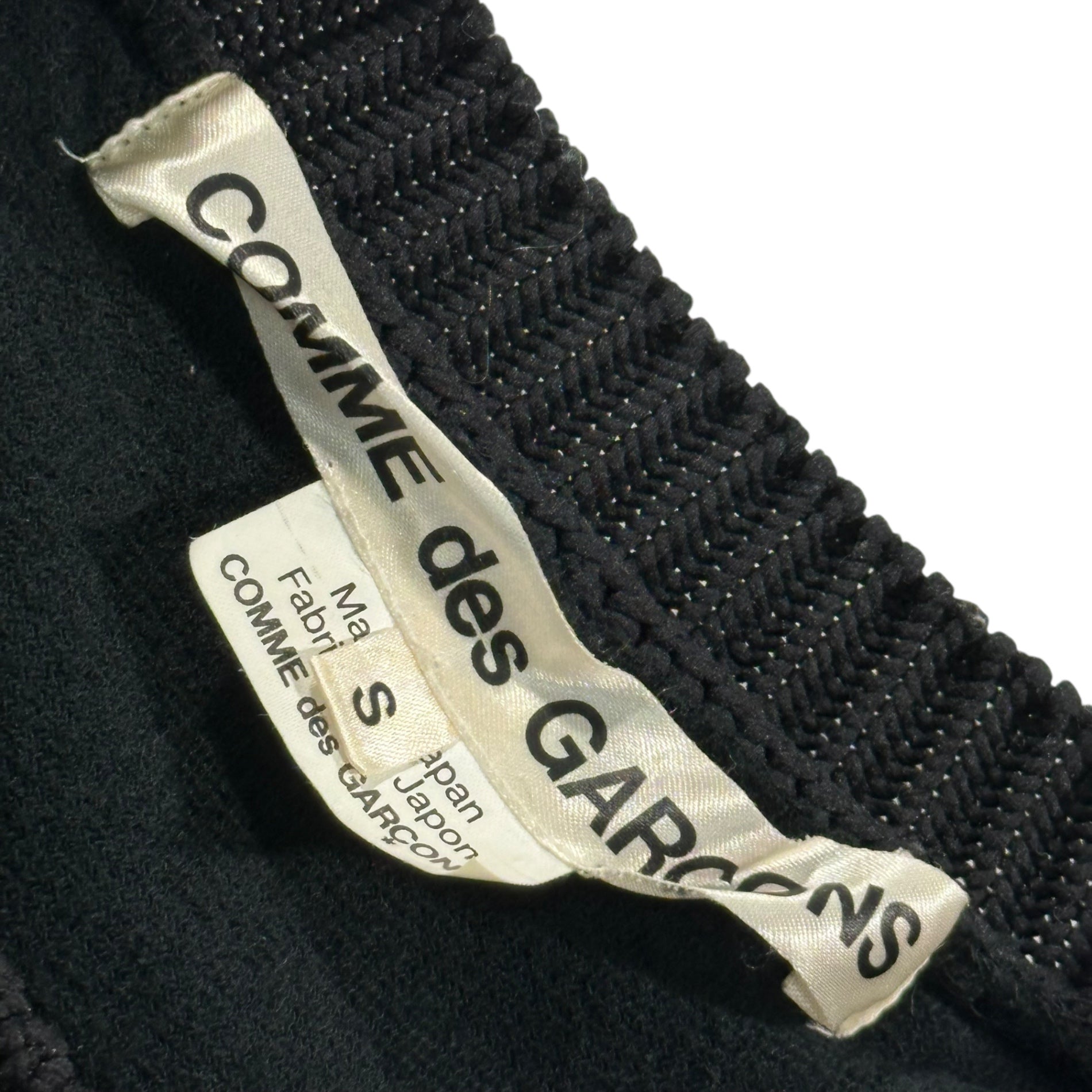 COMME des GARCONS(コムデギャルソン) 21AW Back Open Crew Neck Poly/Cotton Knit バックオープン クルーネック ポリ/コットン ニット GH-N004 S ブラック AD2021