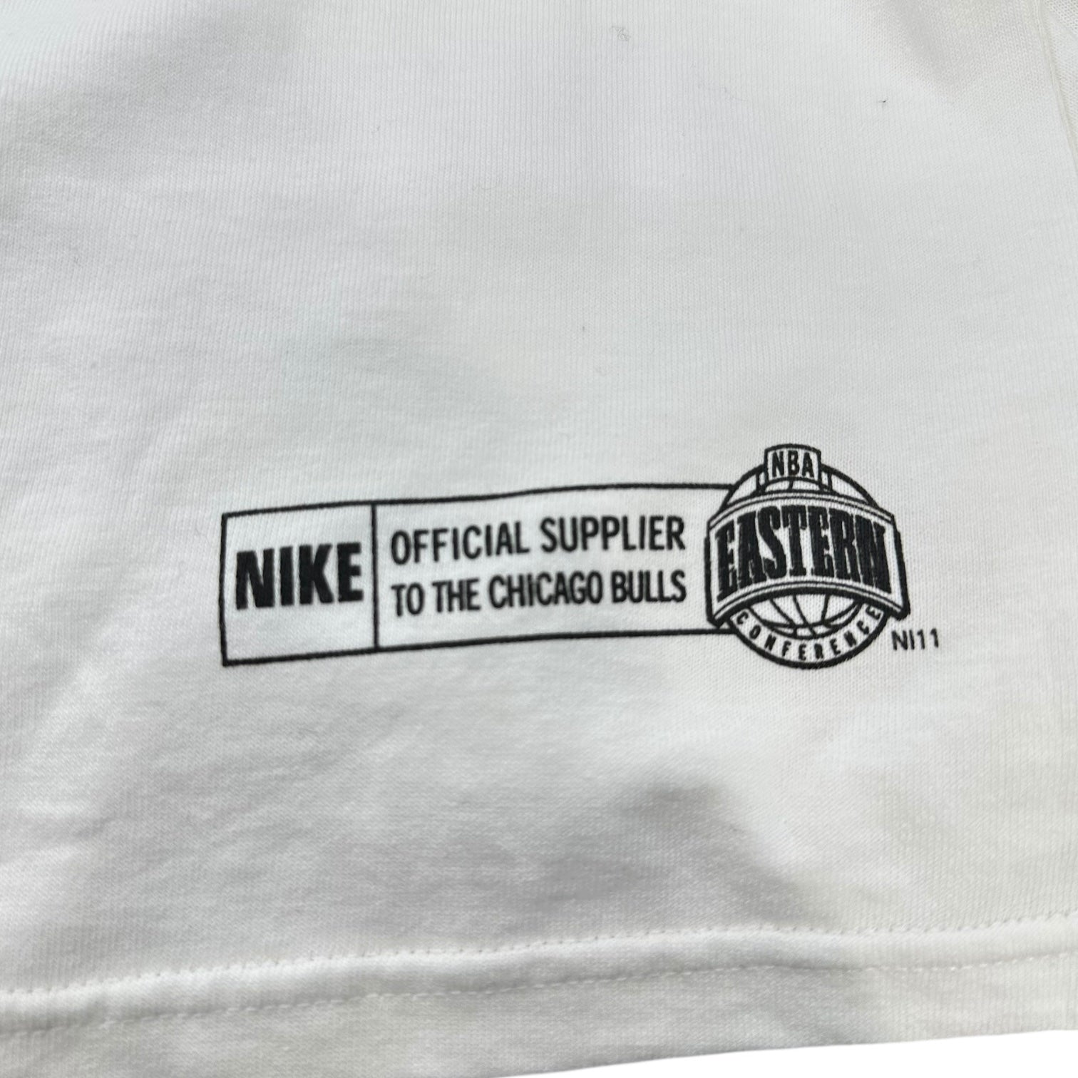 NIKE(ナイキ) 1998 EASTERN CONFERENCE CHAMPIONS Chicago Bulls Tee シカゴ ブルズ Tシャツ L ホワイト 90’s 90年代 ヴィンテージ デッドストック NBA