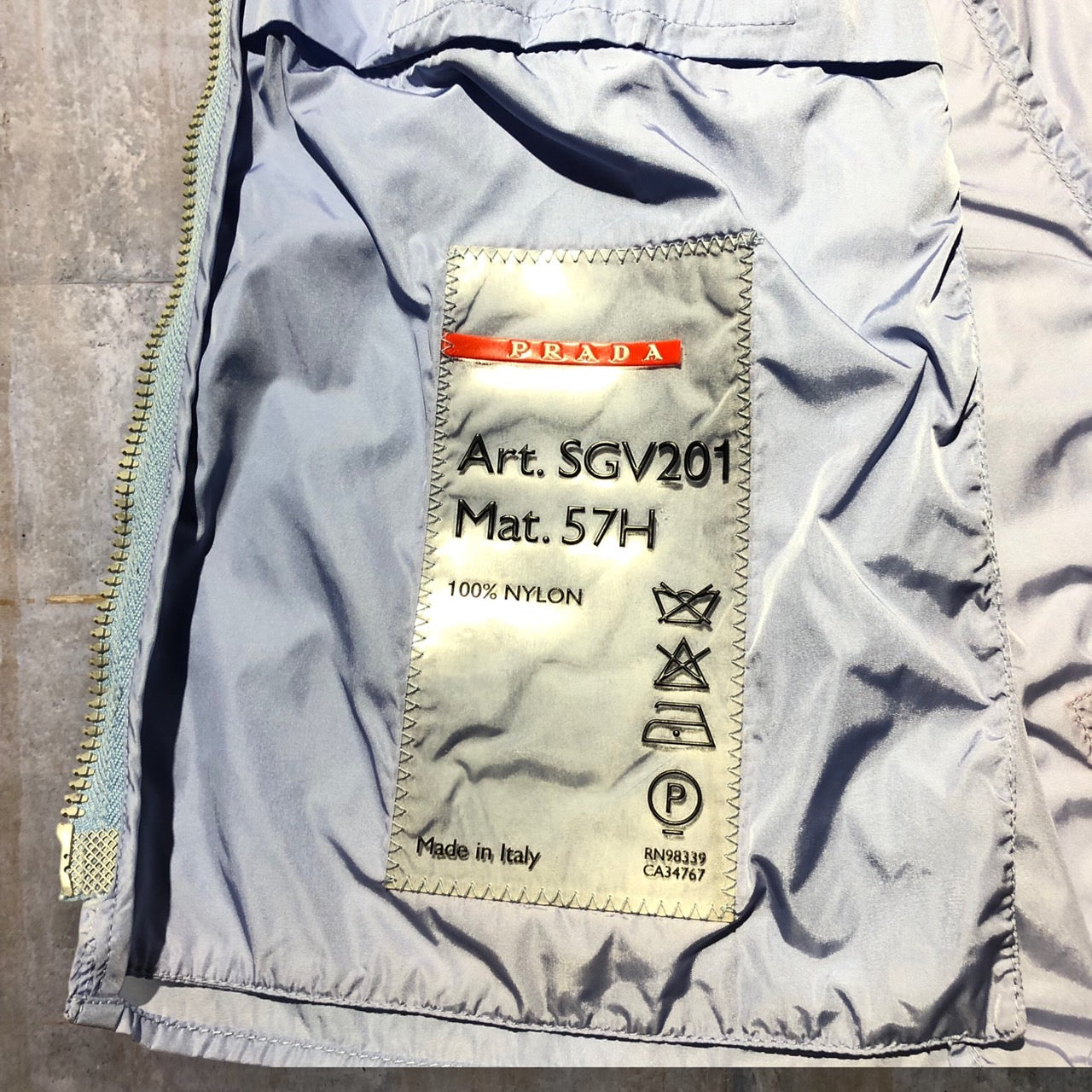 PRADA SPORT(プラダスポーツ) 90'sナイロンベスト 表記なし(Lサイズ程度) ブルー