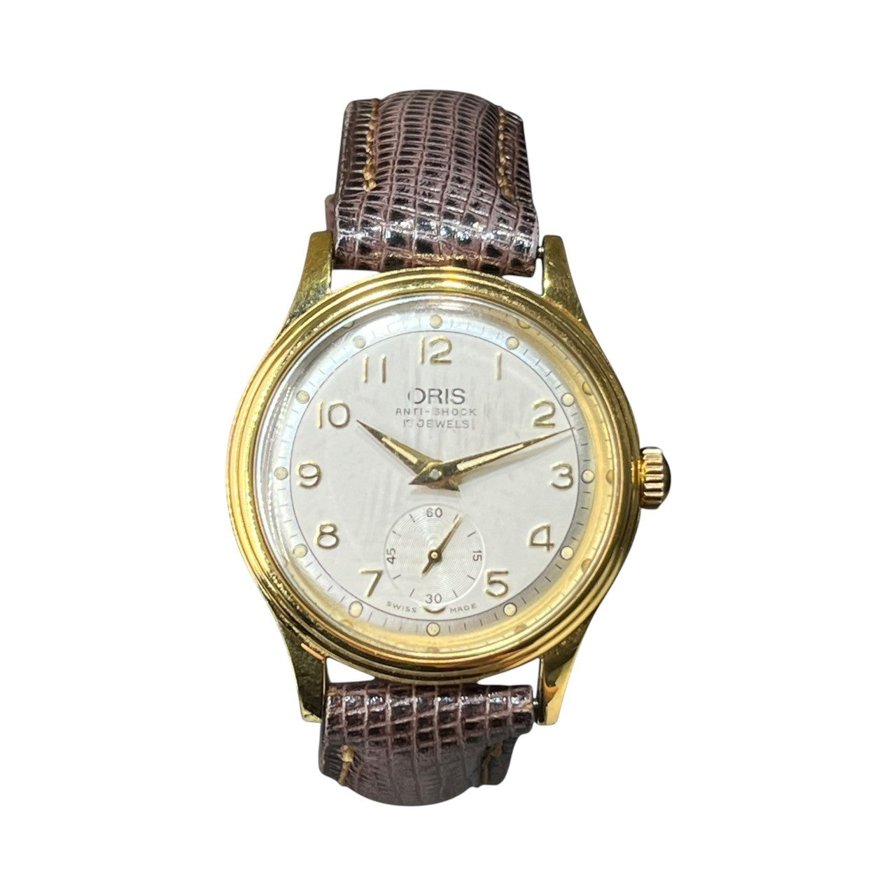 ORIS(オリス) VINTAGE ANTI-SHOCK 7312 hand-wound wristwatch ヴィンテージ 手巻き 腕時計 7312 オフホワイト×ゴールド