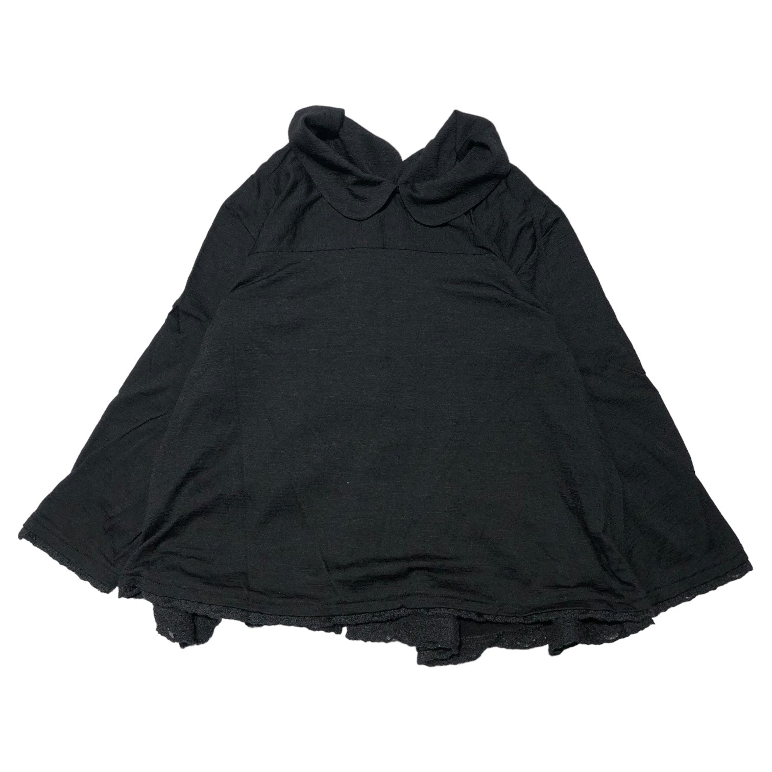 tricot COMME des GARCONS(トリココムデギャルソン) 15AW flared wool cardigan フレア ウール カーディガン TP-T022 S ブラック AD2015 レース