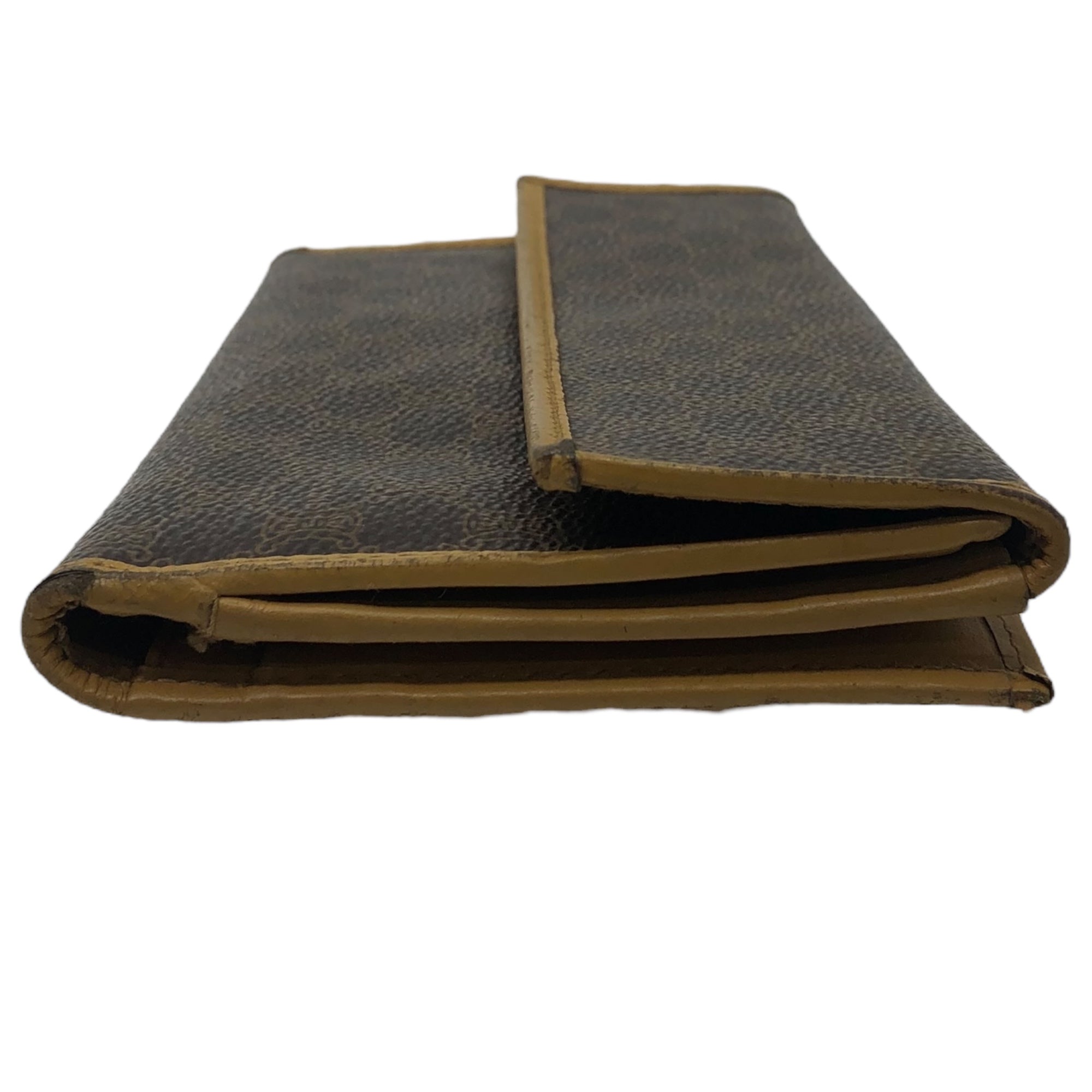 CELINE(セリーヌ) macadam pattern long wallet マカダム 長財布 M13 ブラウン OLD ヴィンテージ