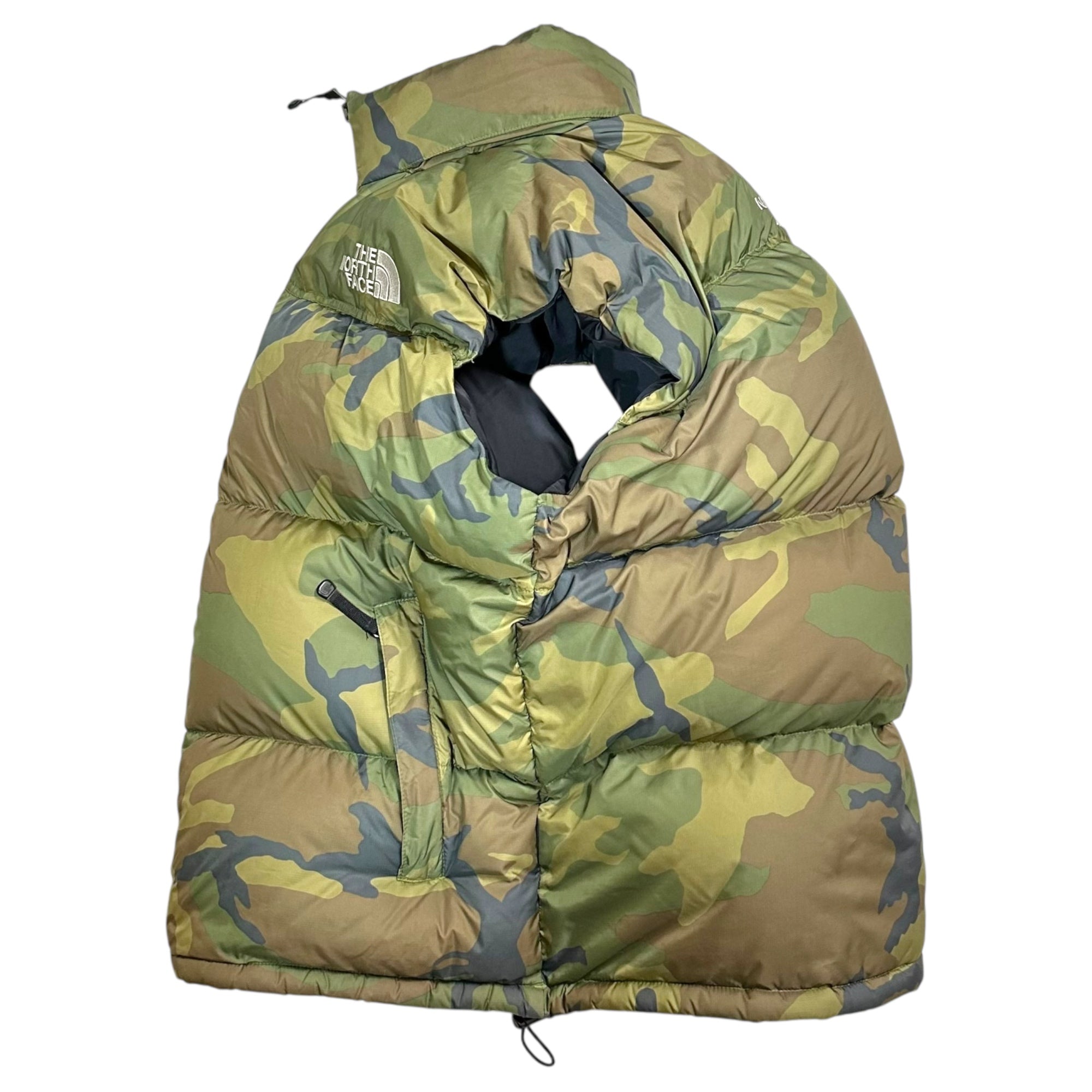 THE NORTH FACE(ノースフェイス) NUPTSE VEST - CAMO ヌプシ ダウン ベスト カモフラ ND01587 XXL カーキ