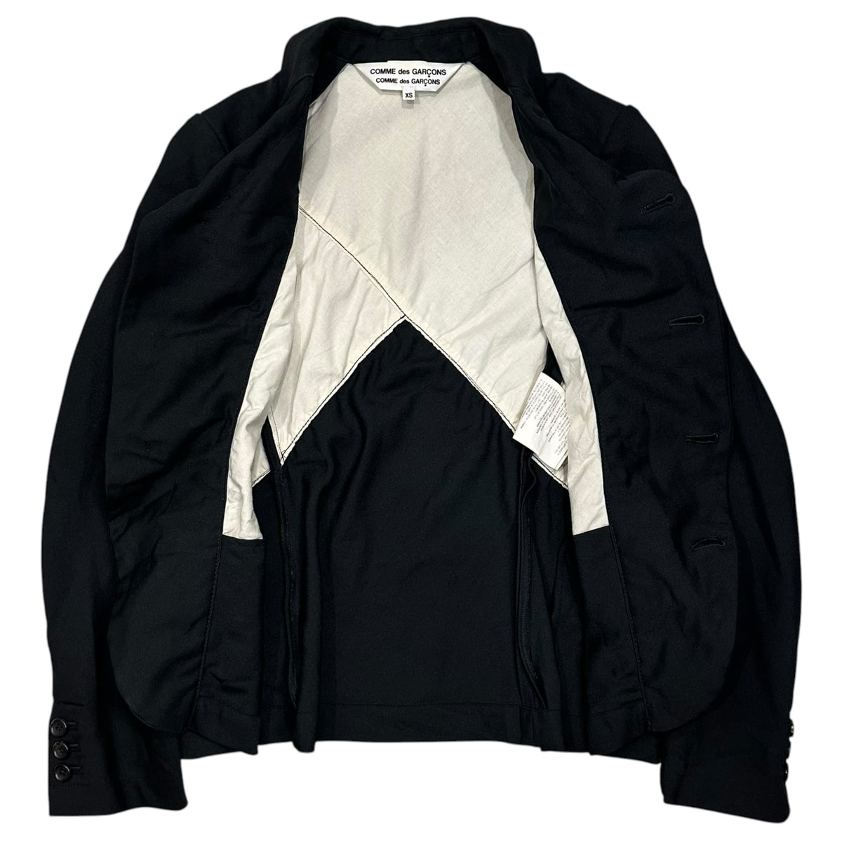 COMME des GARCONS COMME des GARCONS(コムデギャルソンコムデギャルソン) 2020SS Esther L/S Jacket エステル 長袖 ジャケット RE-J019 XS ブラック AD2019