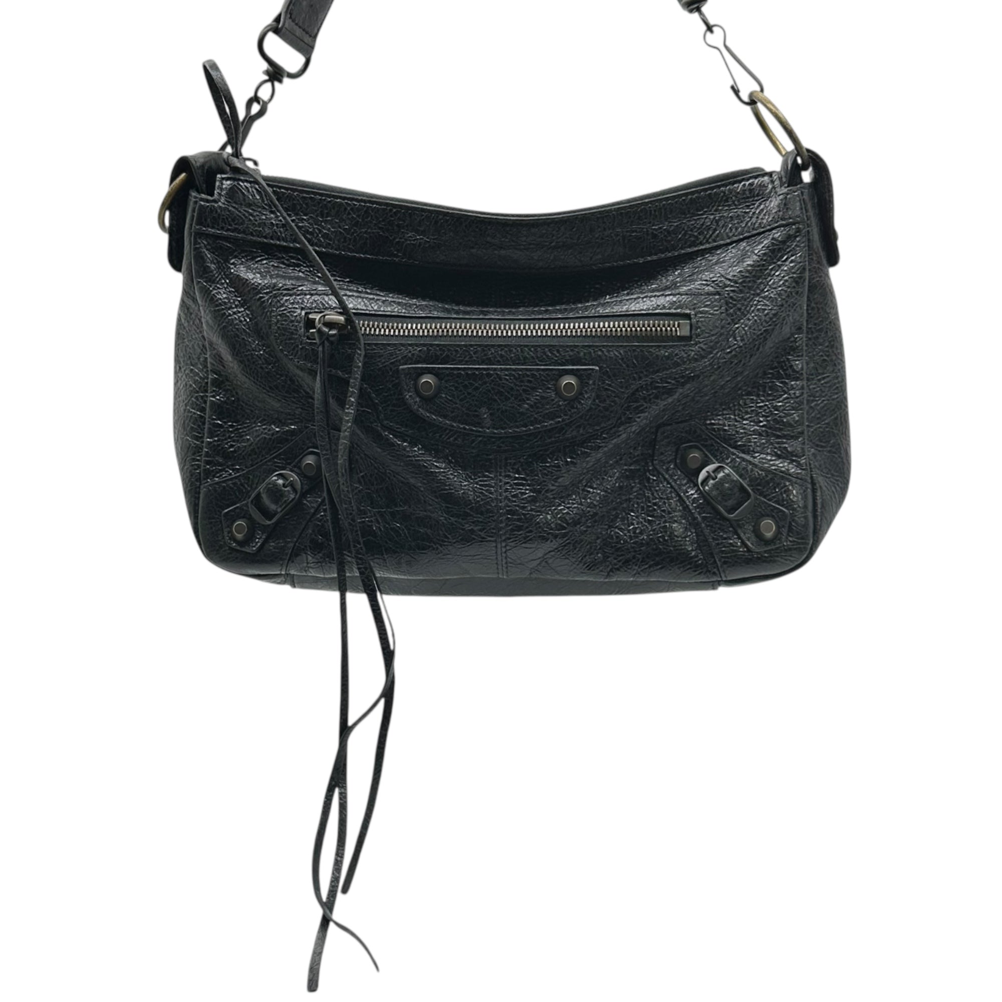 BALENCIAGA(バレンシアガ) LE CITY SMALL BAG シティ スモール レザー バッグ ブラック ワン ショルダー 肩掛け