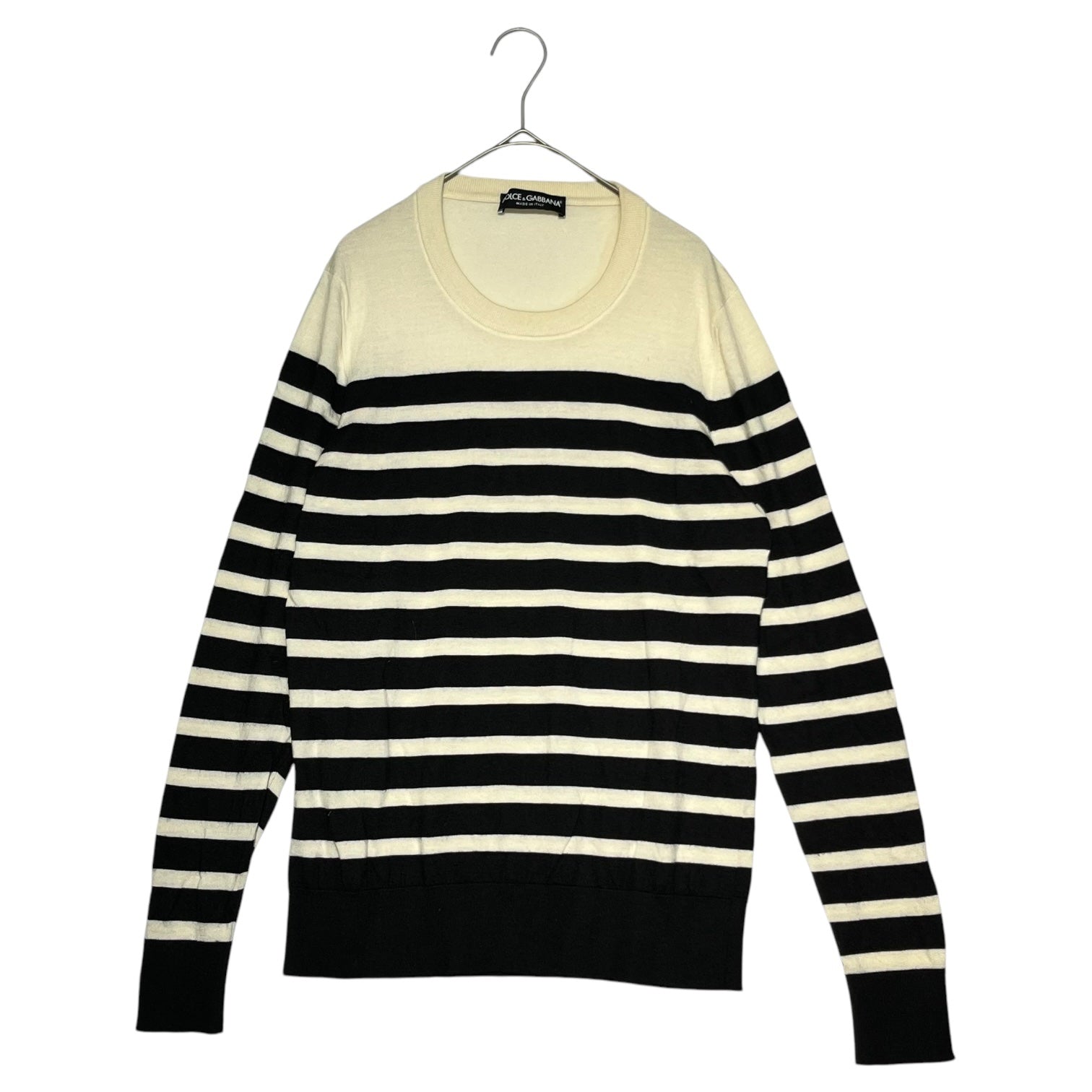 DOLCE&GABBANA(ドルチェ&ガッバーナドルガバ) 16SS 100% cashmere striped knit カシミア100%