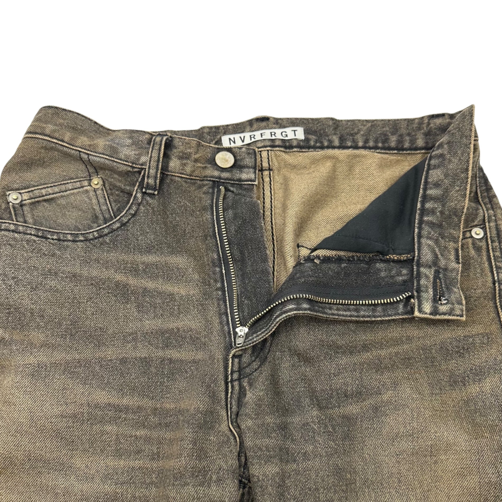 NVRFRGT(ネヴァーフォーゲット) 24AW 3D TWISTED JEANS 3D ツイステッド ジーンズ NF242P03D 1 変形 デニム ワイド バギー パンツ