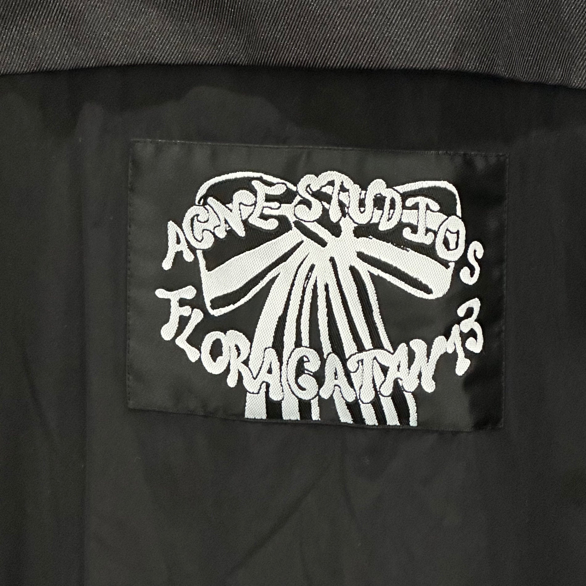 Acne Studios(アクネストゥディオズ) 23SS Logo Patch Half-Zip Jacket ロゴ ハーフジップ ジャケット FN-MN-OUTW000915 52 ブラック