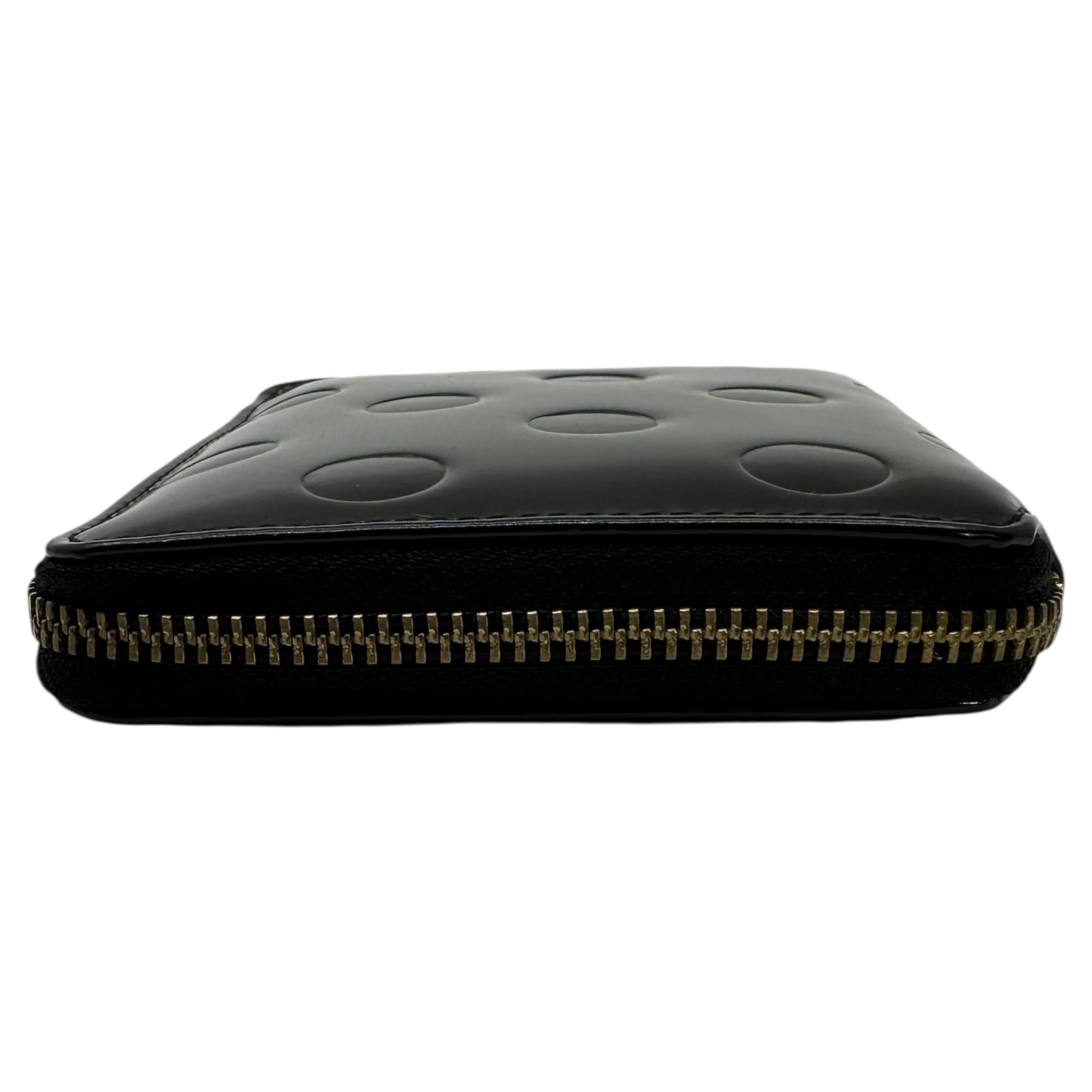 Wallet COMME des GARCONS(ウォレットコムデギャルソン) DOT EMBOSSED WALLET ドット エンボスド ウォレット コンパクト 二つ折り 財布 ブラック