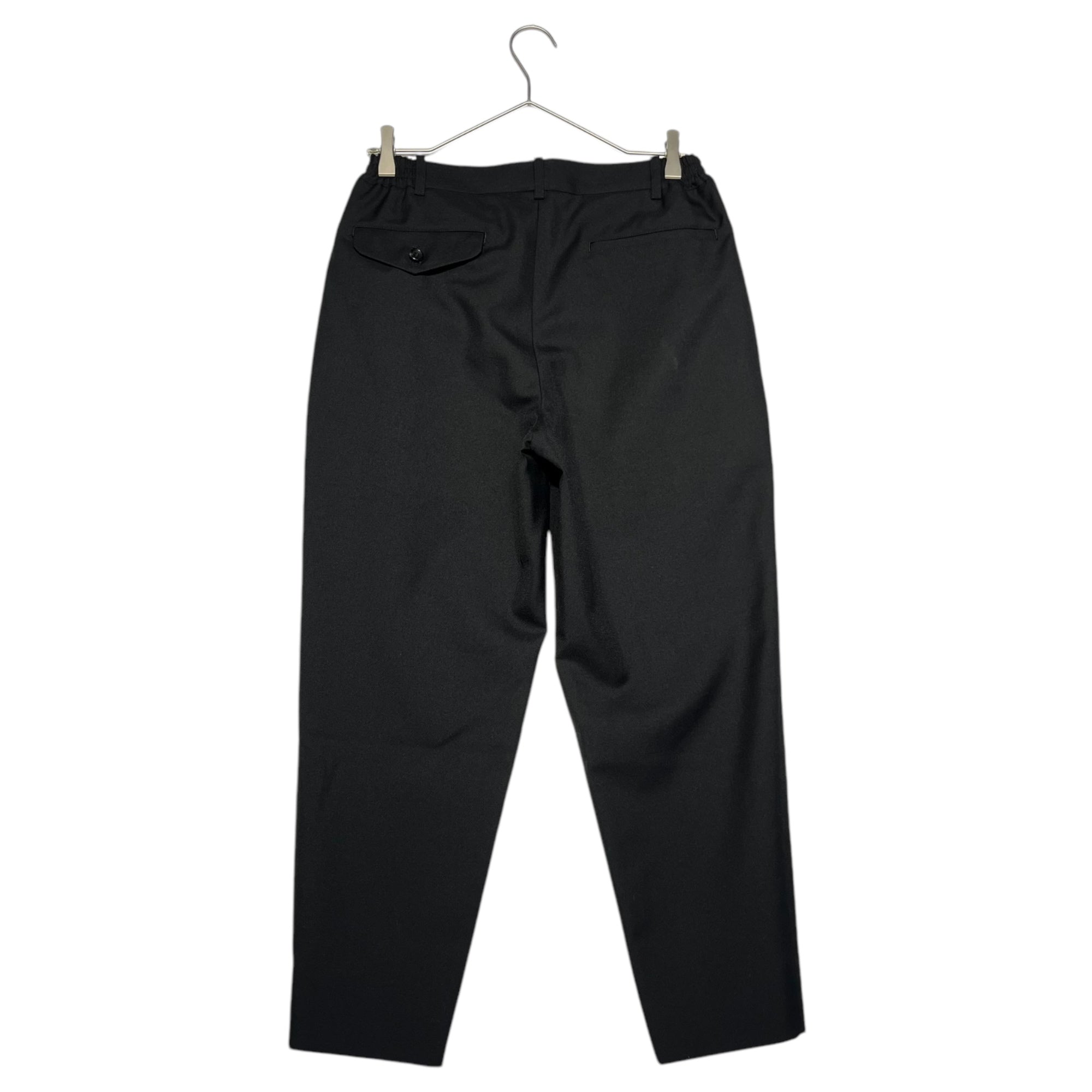 COMME des GARCONS HOMME DEUX(コムデギャルソンオムドゥ) 21SS polyester wool easy slacks ポリエステル ウール イージー スラックス DG-P029 XS ブラック パンツ AD2020