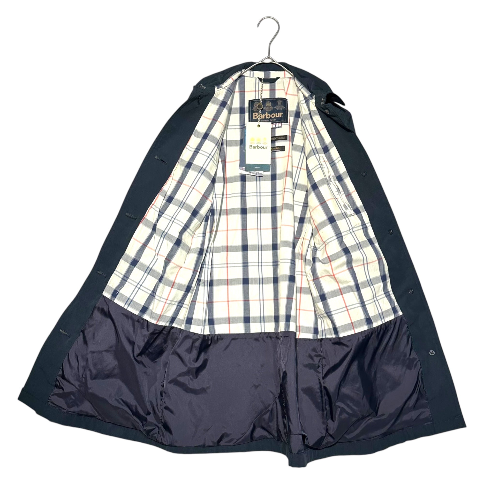 Barbour(バブアー) Thornhill Belted Trench Coat ベルテッド トレンチ コート LWB0457NY51 8(M程度) ネイビー