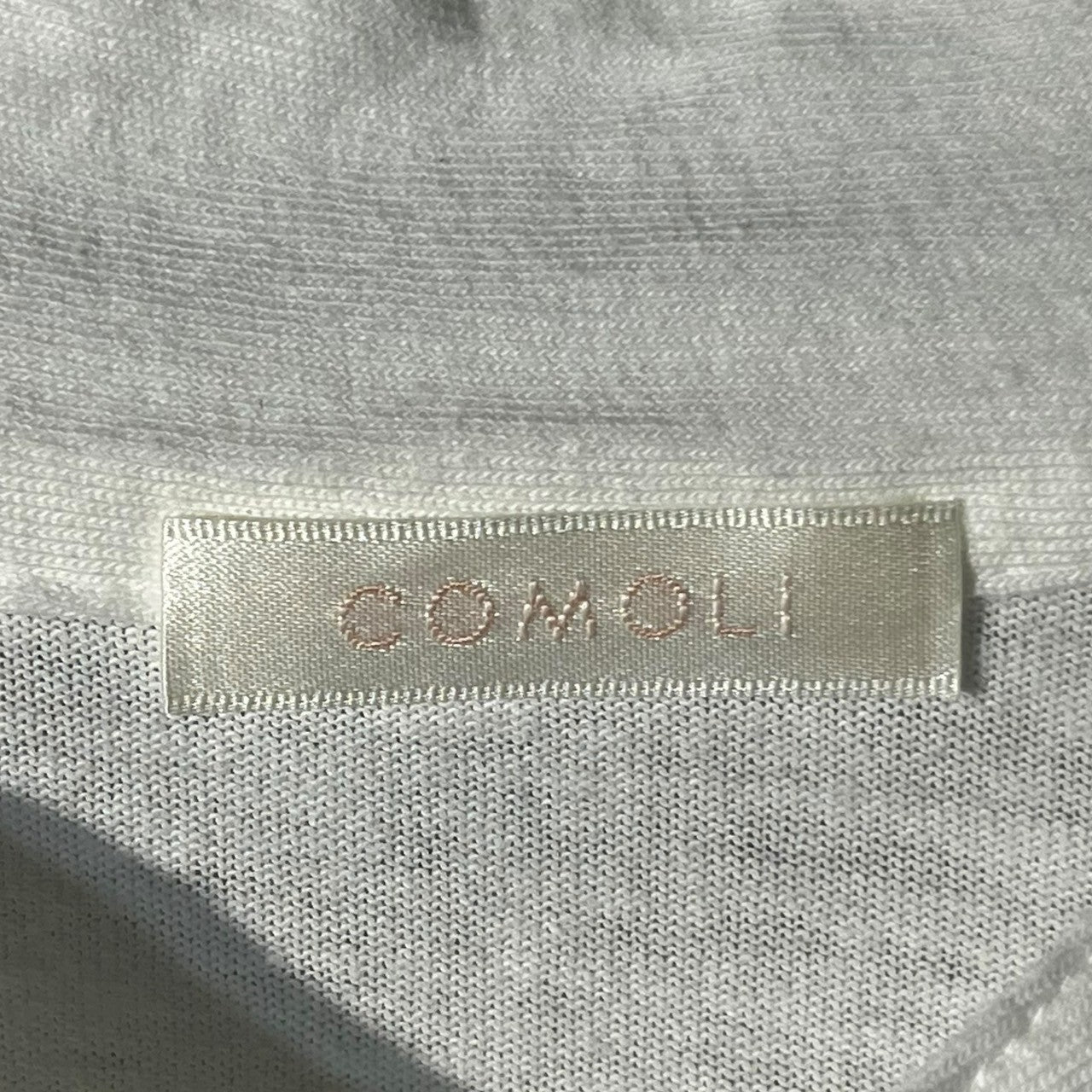 COMOLI(コモリ) 24SS Cotton jersey pullover shirt コットン ジャージ プルオーバー シャツ Z01-05025 1(S程度) ホワイト