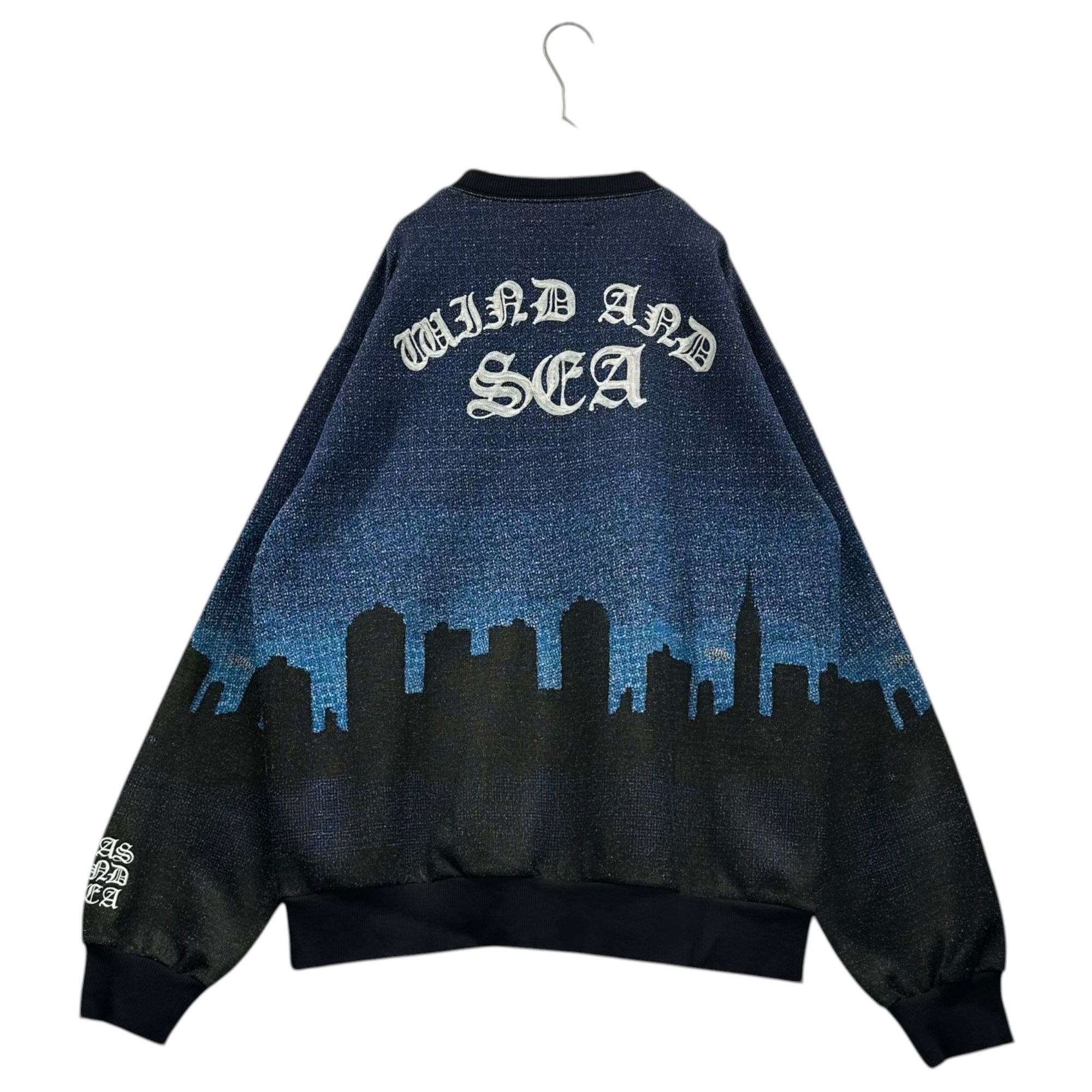 WIND AND SEA(ウィンダンシー) NAS GRAPHIC CREW NECK SWEAT WDS-C-NAS-24-Q1-CS-02 XL ブルー