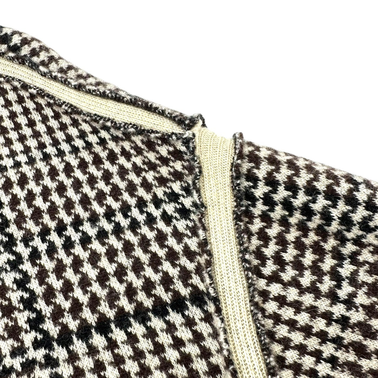 YOKE(ヨーク) 18AW OVERSIZED GUNCLUB CHECK KNIT COAT オーバーサイズ ガンクラブ チェック コート YK18AW001C 2 ブラウン 人気完売商品