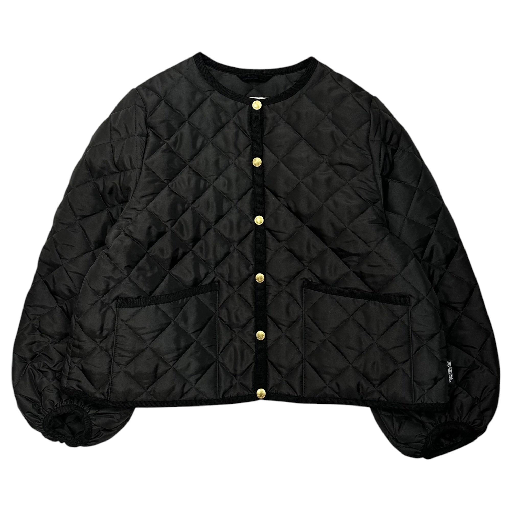 Traditional Weatherwear(トラディショナルウェザーウェア) ARKLEY PUFF SLEEVE Quilting Jacket アークリー パフスリーブ キルティング ジャケット L242APQCO0439AA 34(XS程度) ブラック