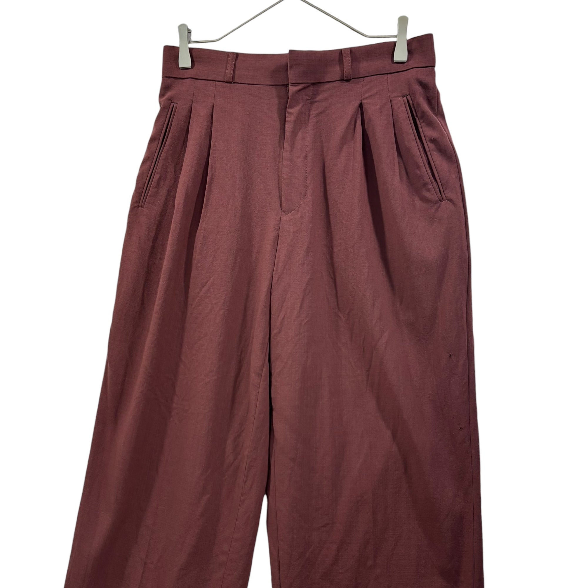 Jean Paul GAULTIER HOMME(ジャンポールゴルチエオム) 90's Vintage 2-Tuck Slacks 90年代 ヴィンテージ 2タック スラックス PJM.PR.JG. 48(M) ボルドー