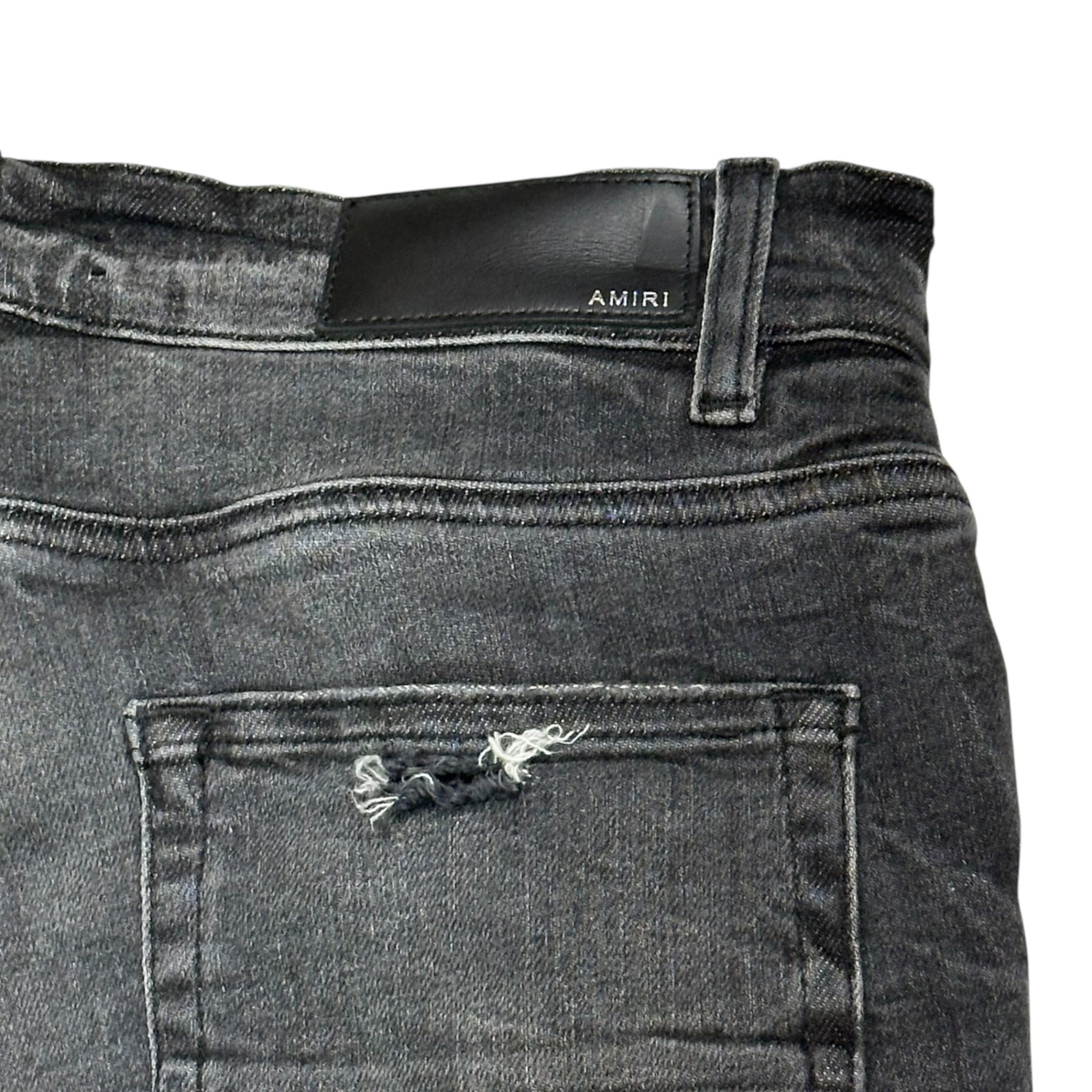 AMIRI(アミリ) Used Black Skinny Denim Pants ユーズド加工 ブラック スキニー デニム パンツ 29 ブラック