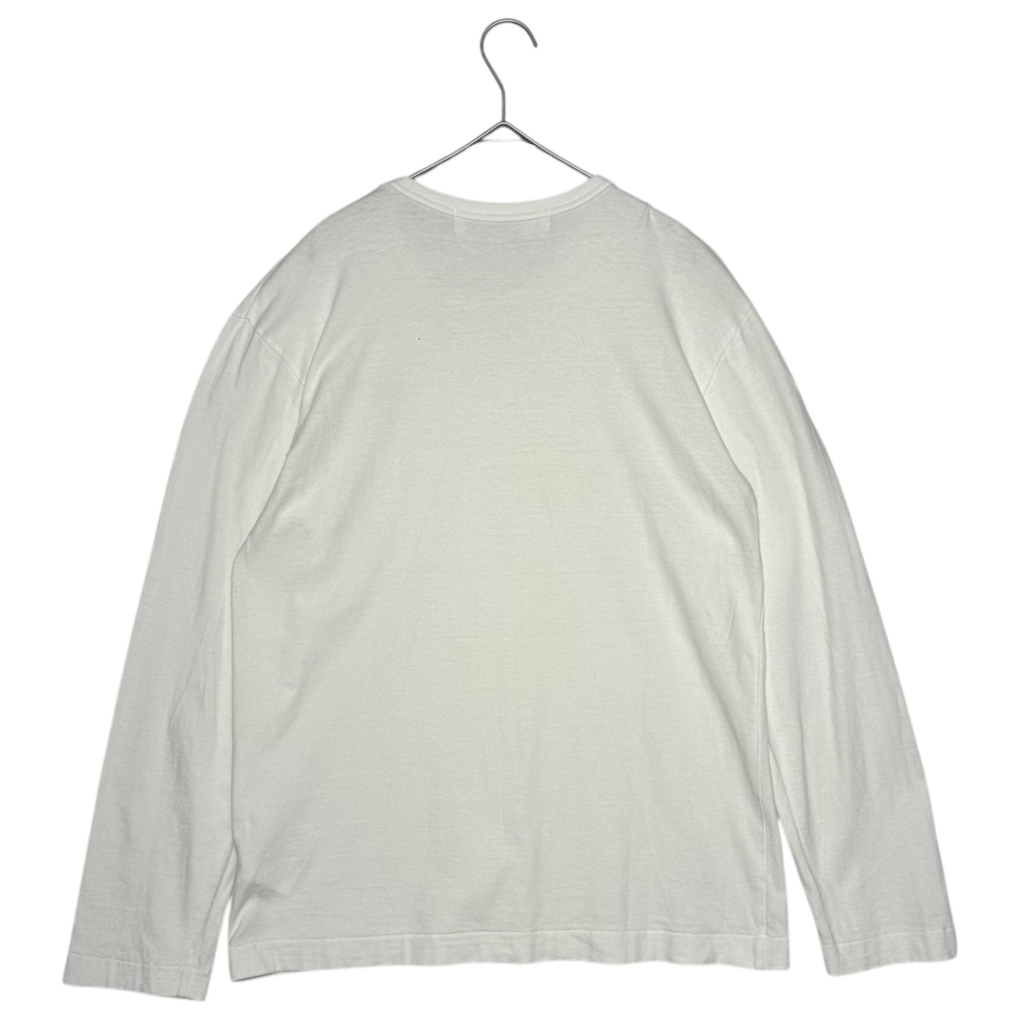 PLAY COMME des GARCONS(プレイコムデギャルソン) Heart Logo L/S TEE ハート ロゴ 長袖 Tシャツ AZ-T118 L ホワイト AD2019/12 カットソー