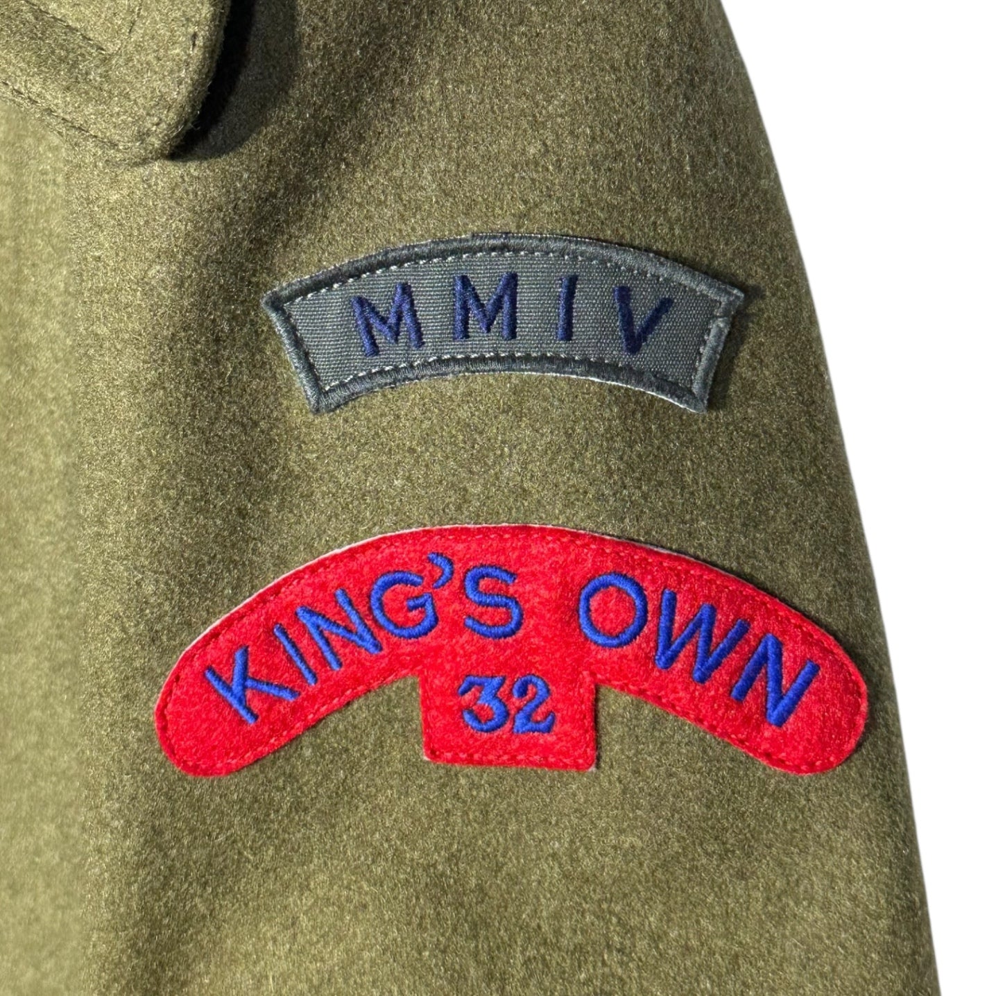 RALPH LAUREN RUGBY(ラルフローレンラグビー) Wappen Wool Melton P Coat ワッペン ウール メルトン P コート M カーキ KING’S OWN