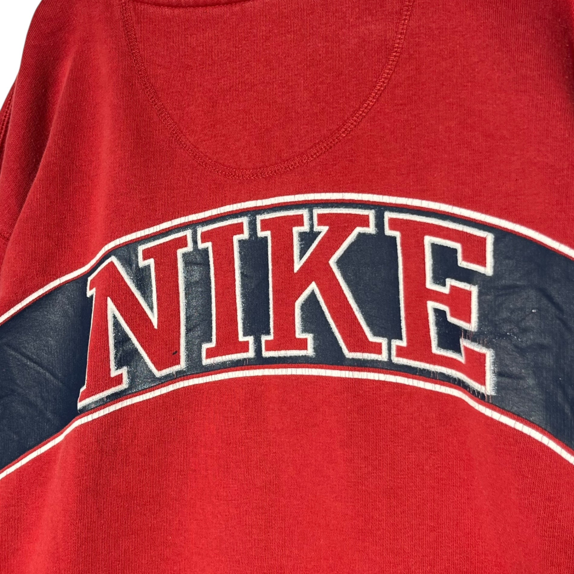 NIKE(ナイキ) 90's ~ 00's logo pullover hoodie ロゴ プルオーバー パーカー F31103FAN XL程度 レッド ヴィンテージ