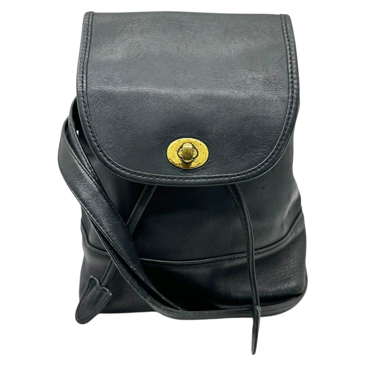 COACH(コーチ) OLD COACH leather mini rucksack レザー ミニ リュック 101-78 ブラック