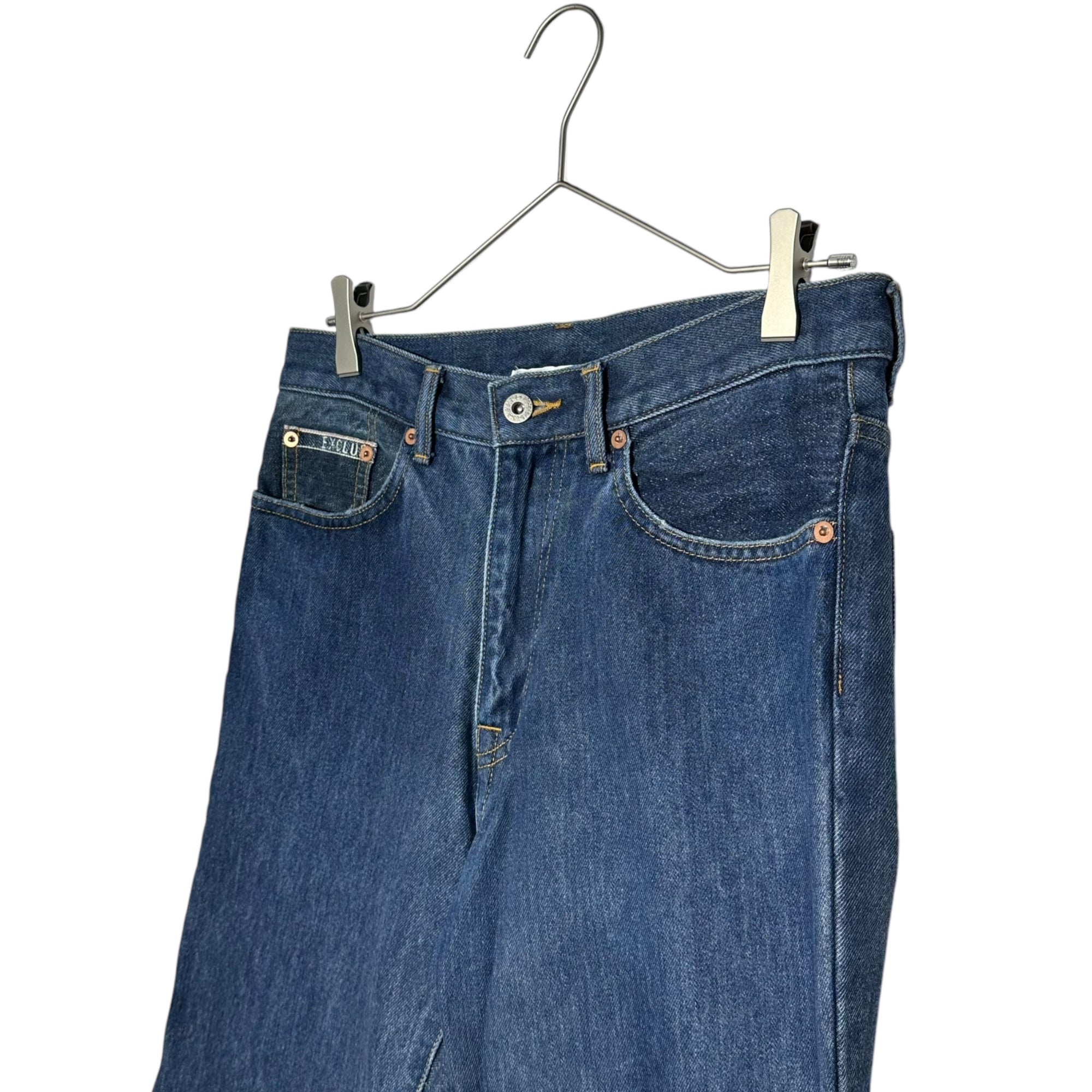 doublet(ダブレット) 21AW UPCYCLE ORIGINAL DENIM PANTS アップサイクル オリジナル デニム パンツ 21AW12PT162 S インディゴ ワイド フレア