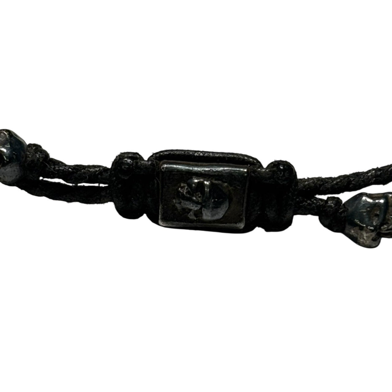 M COHEN(エムコーヘン) Brass skull bracelet 真鍮 スカル ブレスレット ブラック