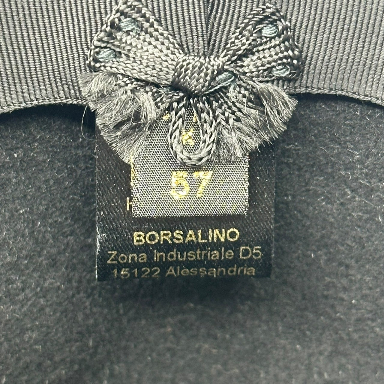 Borsalino(ボルサリーノ) Wool Medium Fold Over Hat 中折れ ハット ブラック ウール 帽子