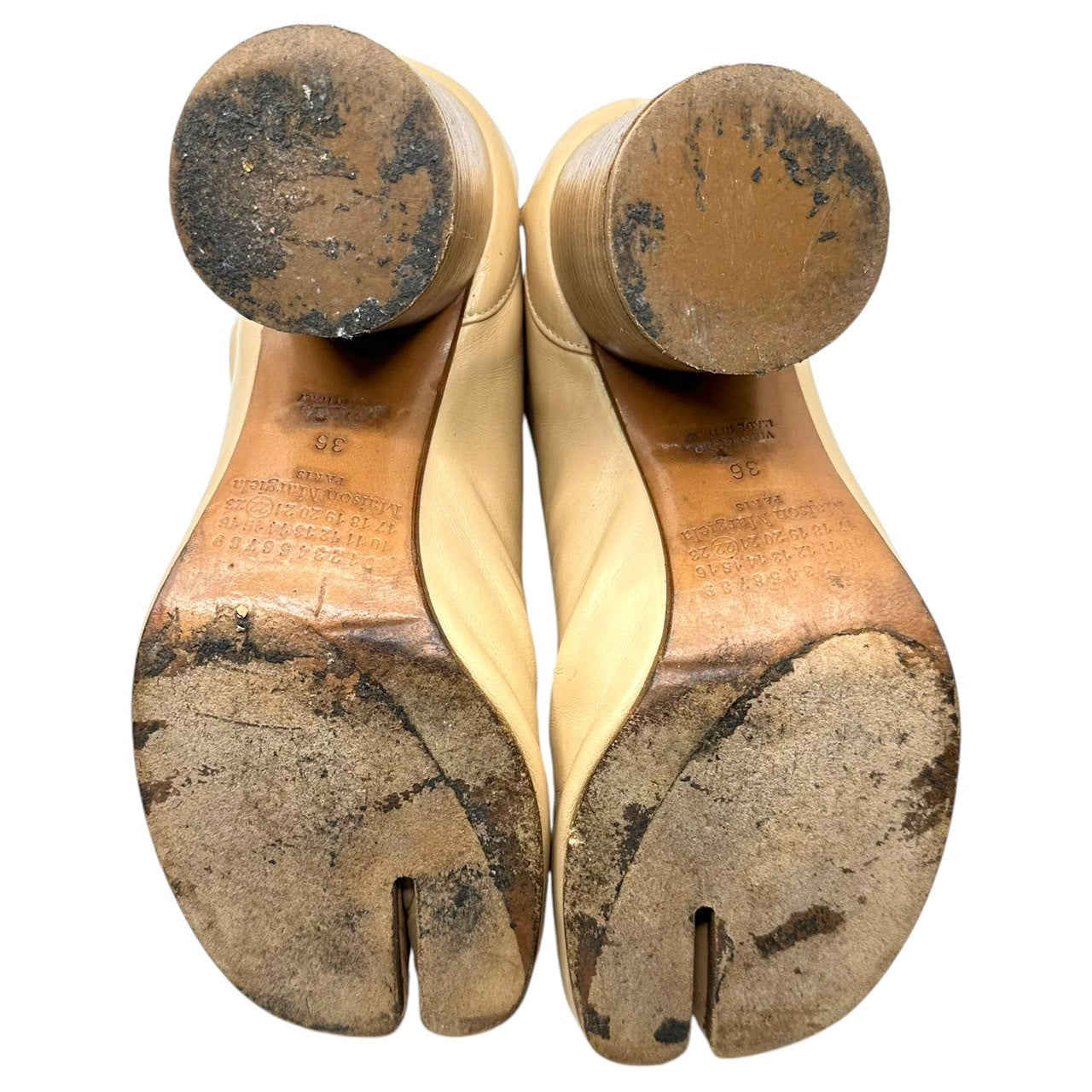 MAISON MARGIELA(メゾンマルジェラ) TABI BOOTS 足袋 ブーツ ヒール タビ 36(23.0cm程度) ベージュ 箱付