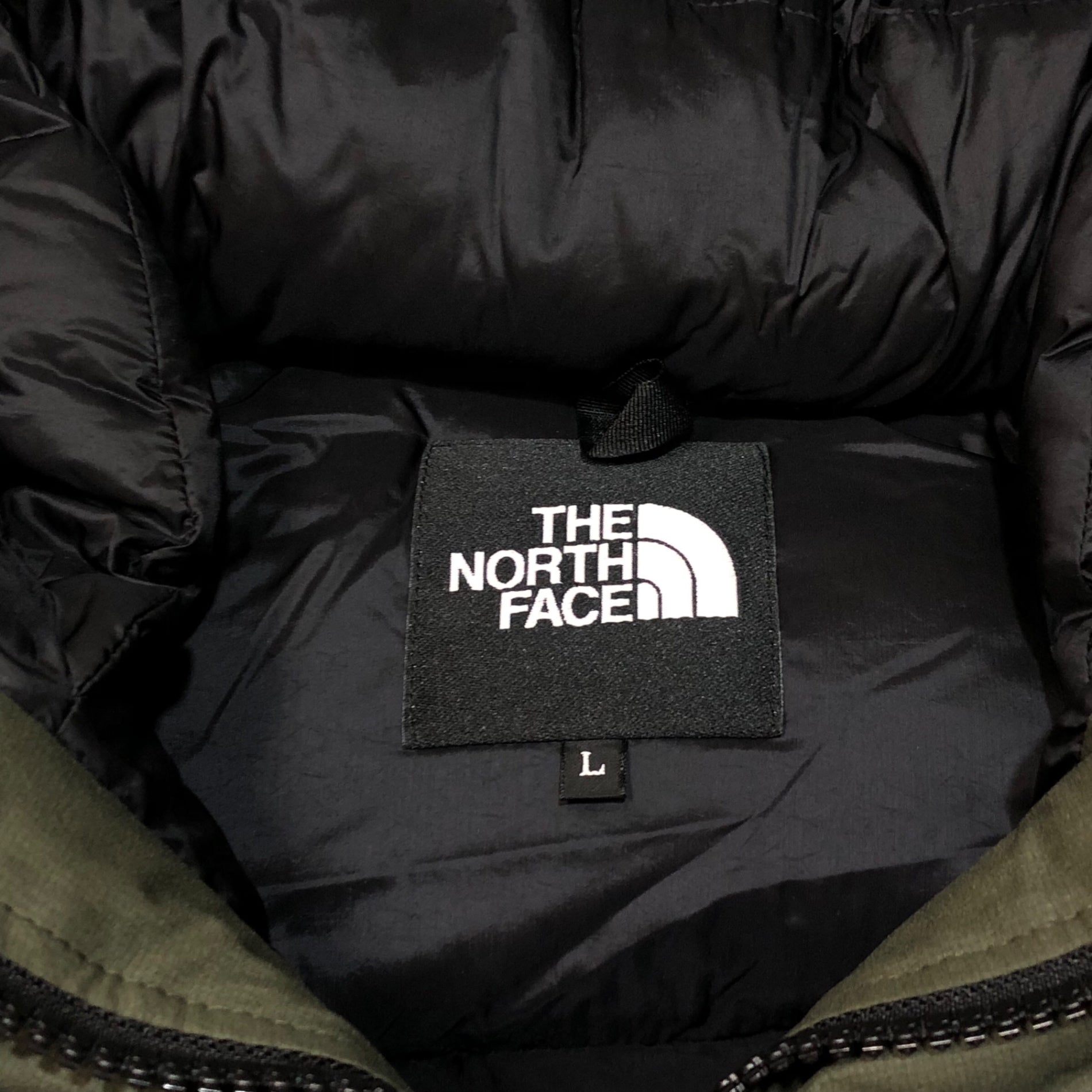 THE NORTH FACE(ノースフェイス) BALTRO LIGHT JACKET バルトロライト ダウン ジャケット ND91950 L カーキ×ブラック