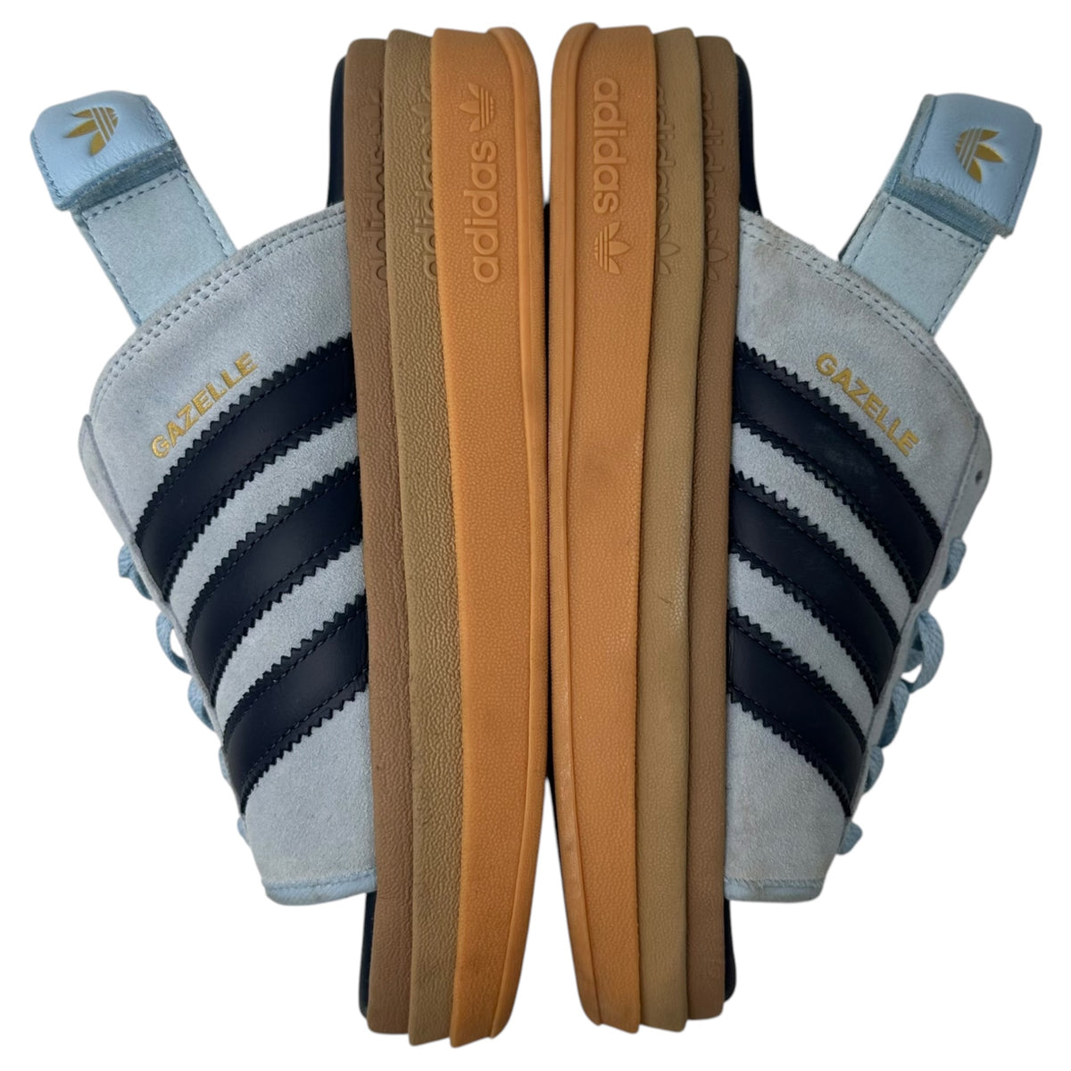 adidas(アディダス) GAZELLE BOLD SANDALS ガゼル ボールド サンダル KI8583 24.5cm スカイブルー