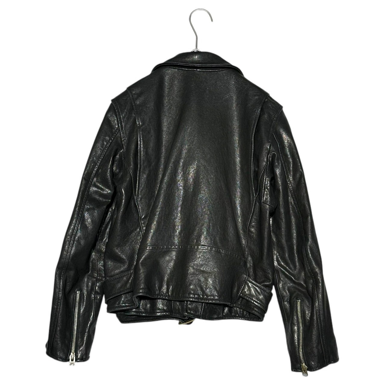 beautiful people(ビューティフルピープル) Riders Jackets ラムレザー ダブル ライダース ジャケット 1343402401 150(M程度) ブラック