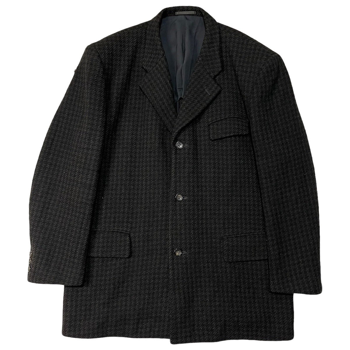COMME des GARCONS HOMME(コムデギャルソンオム) 90's 3Bウールジャケット HJ-08021M M ブラウン×ブラック AD1992 田中オム