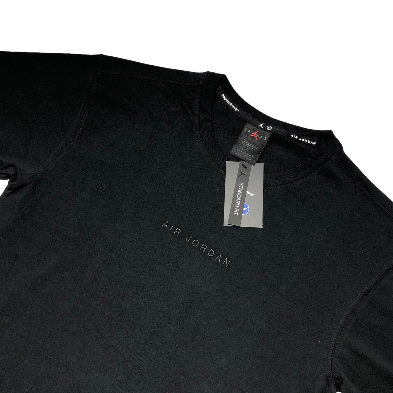 NIKE×FRAGMENT DESIGN(ナイキ×フラグメントデザイン) Lifestyle Top x Fragment ジョーダン プリント Tシャツ DA2985-010 S ブラック 半袖 JORDAN
