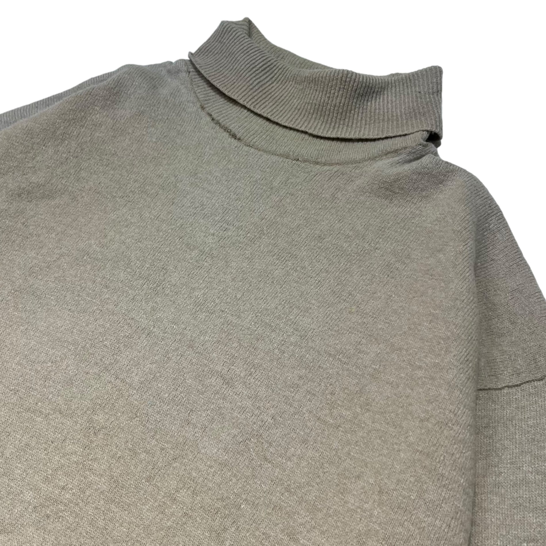 COMME des GARCONS HOMME(コムデギャルソンオム) 80's Turtleneck wool blend knit タートルネック ウール ニット 本人期 表記なし(L程度) ベージュ 80年代 川久保玲