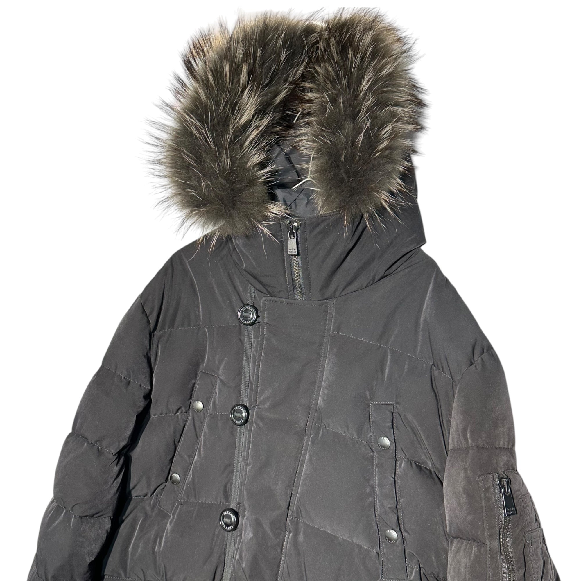 TATRAS(タトラス) ANTICO N-3B TYPE Down Jacket アンティコ ダウン ジャケット ファー MTA14A4193 03(M~L程度) ブラック