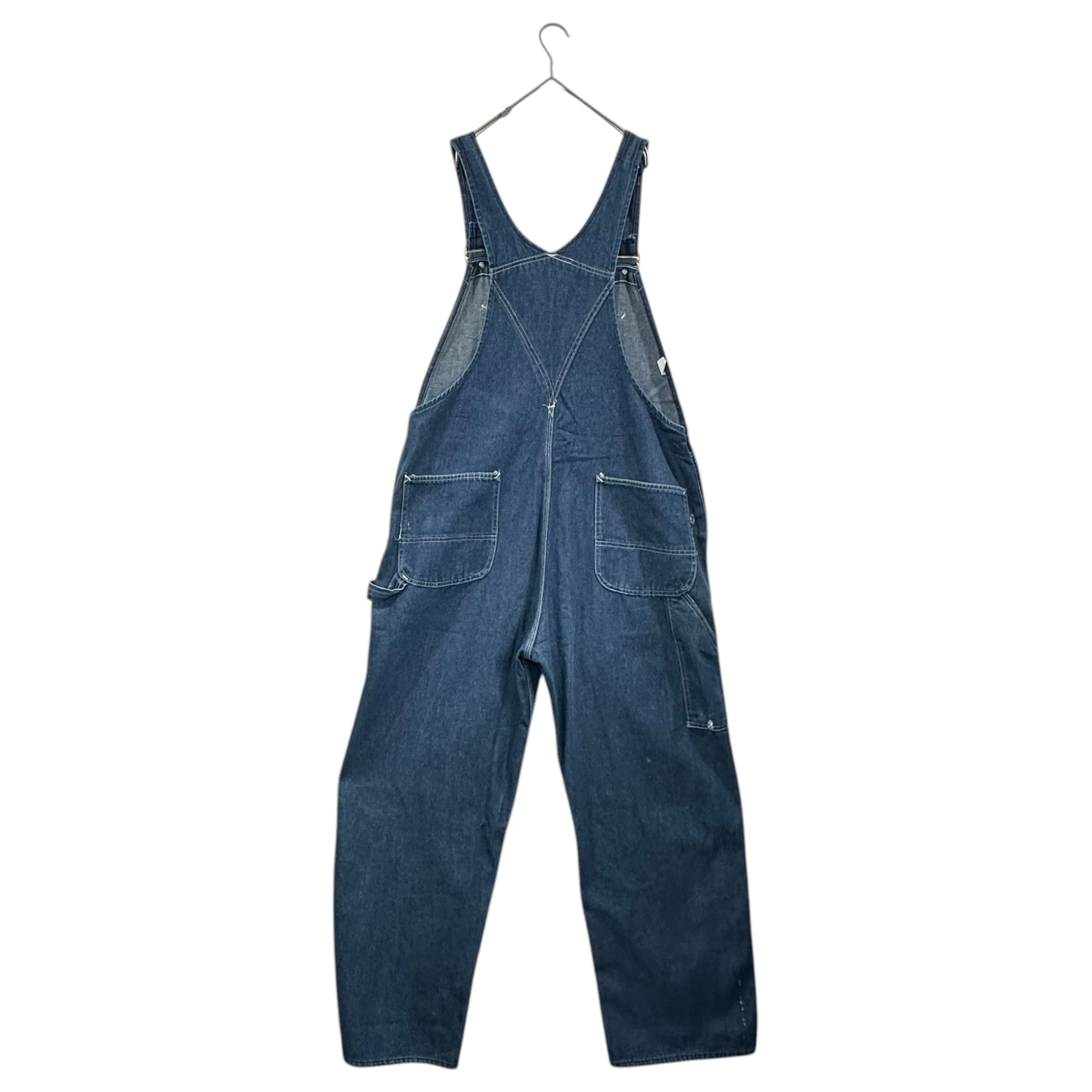 SEARS(シアーズ) 70's USA made Tradewear perma prest Denim overalls デニム オーバーオール 38×30 インディゴ 70年代~ ヴィンテージ USA製