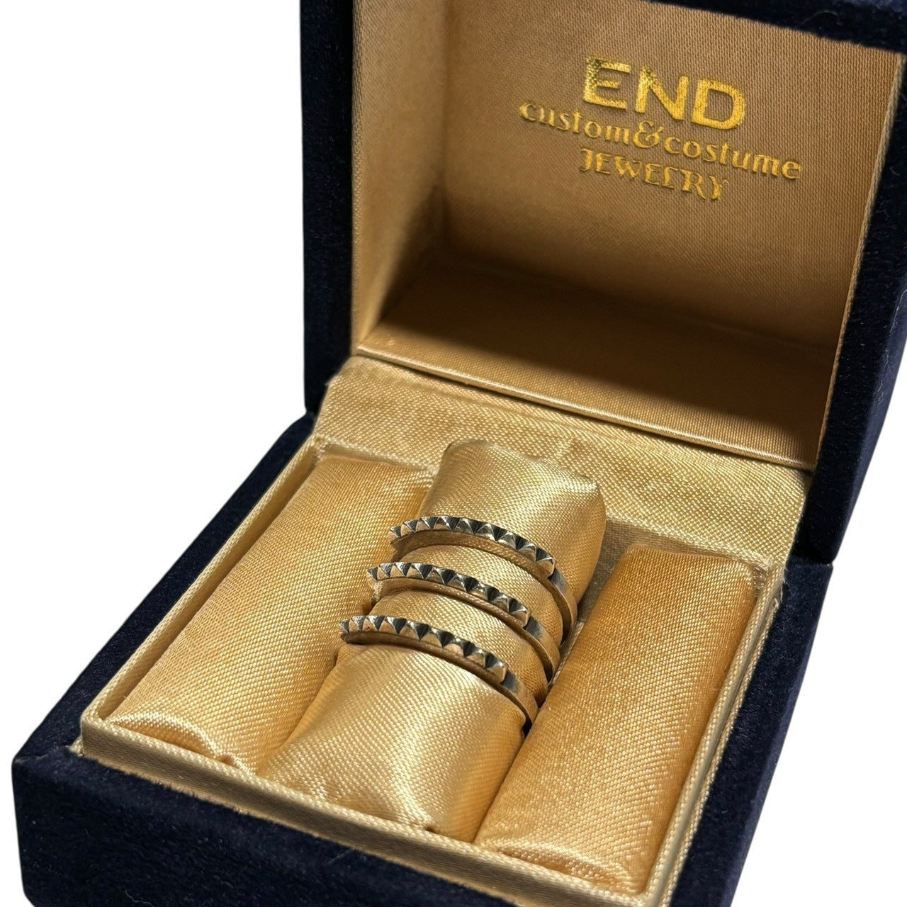 nonnative × END(ノンネイティブ × エンド) Triple Stud Ring 3連 スタッズ リング VNN-A2537 シルバー