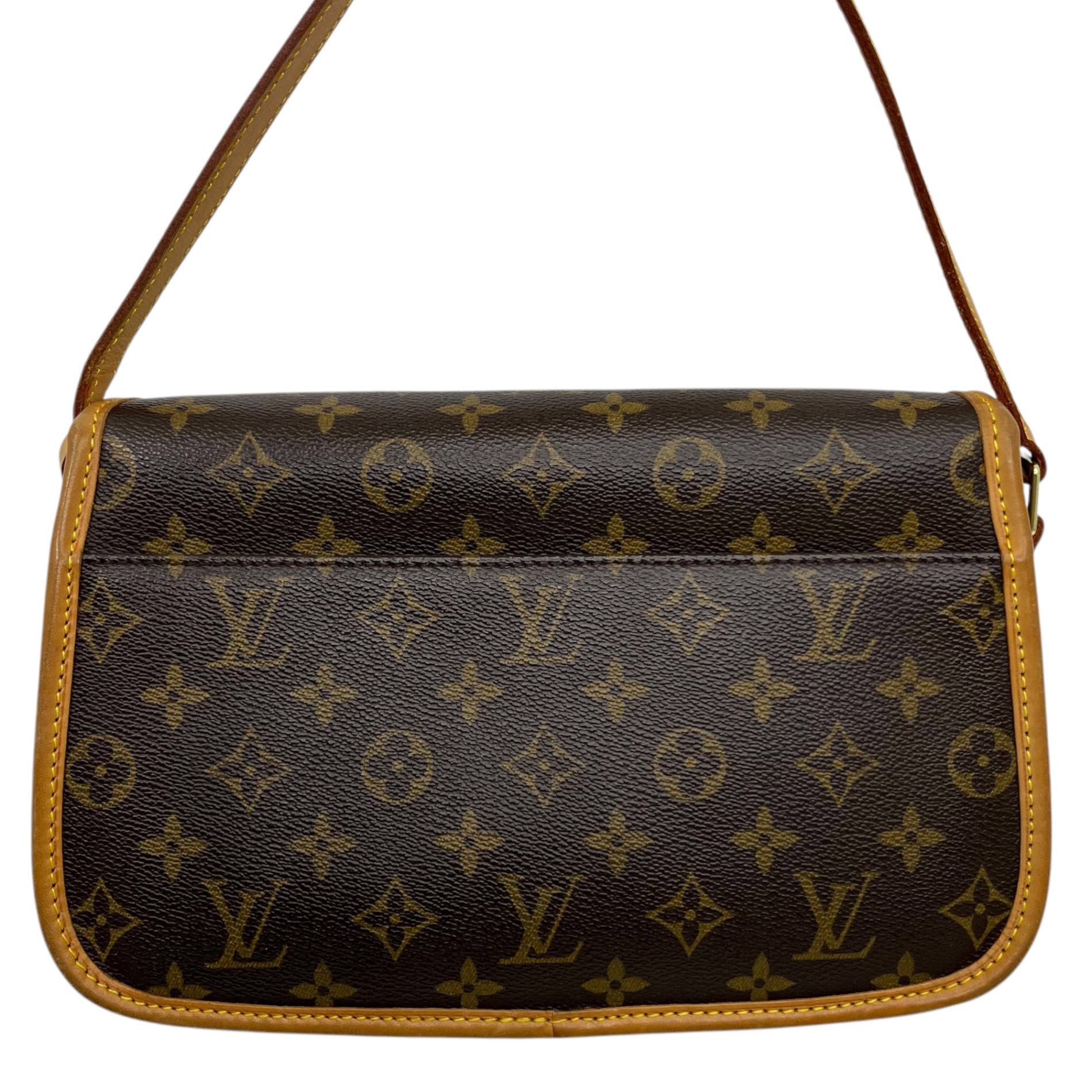 LOUIS VUITTON(ルイヴィトン) 00's Vintage sologne flap shoulder bag ヴィンテージ ソローニュ フラップ ショルダー バッグ 04年製 M42250 ブラウン 製造番号:SL0044