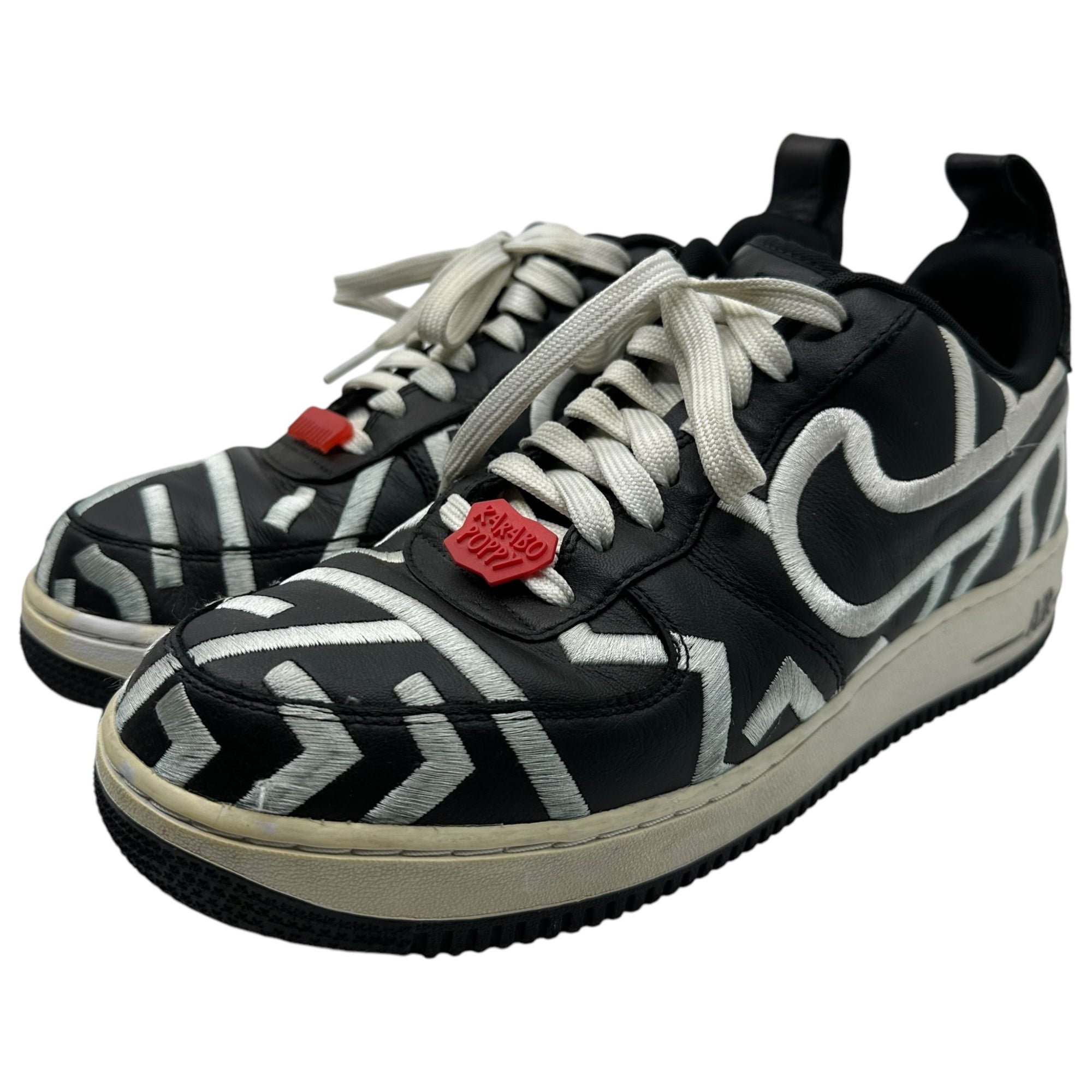 NIKE(ナイキ) ×KARABO POPPY BY YOU AIR FORCE 1 LOW カラボ ポピー エアフォース1 CT1975-992 27.5cm ブラック NIKE By You ID ローカット スニーカー