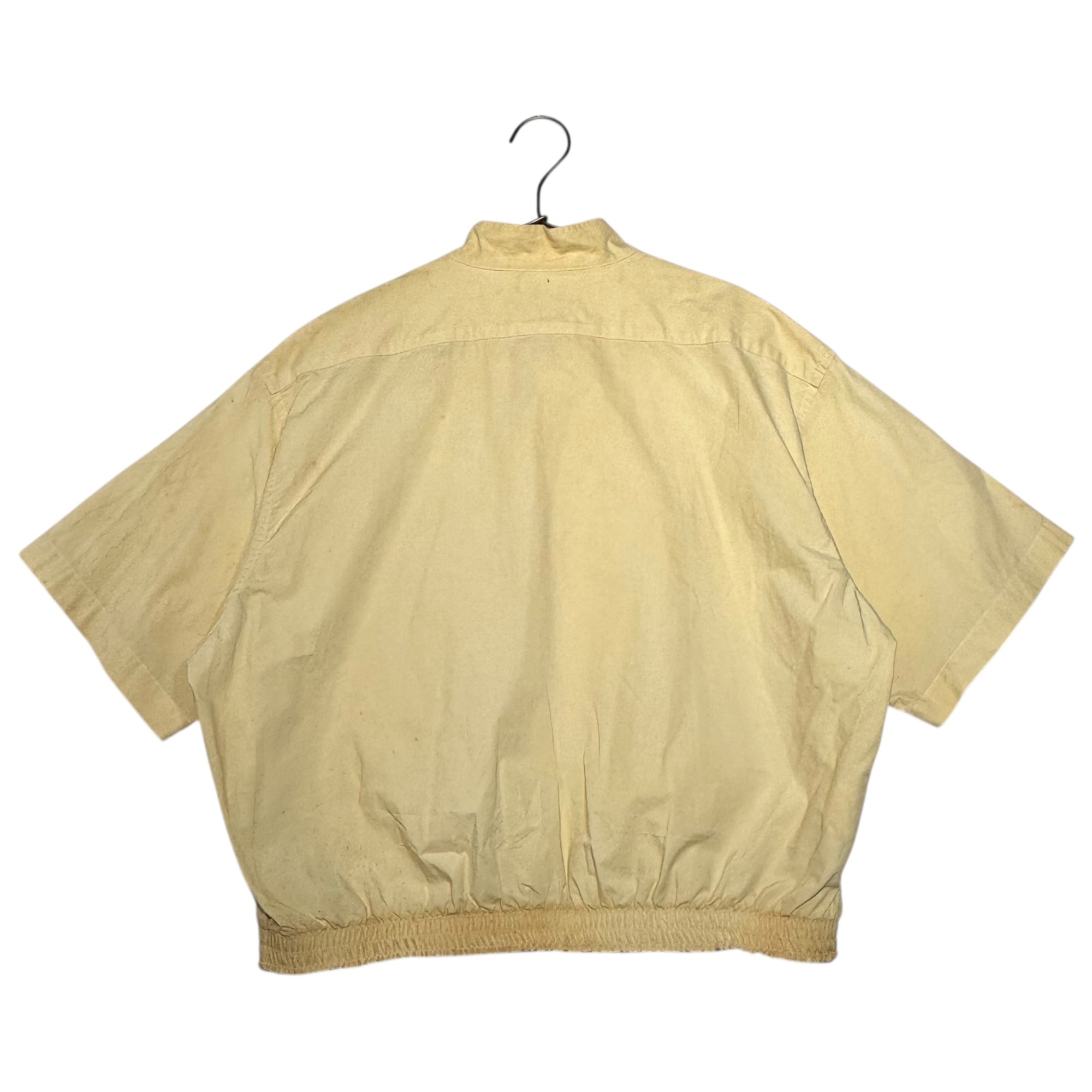 EMPORIO ARMANI(エンポリオアルマーニ) 80~90's vintage stand collar half sleeve jacket ヴィンテージ スタンドカラー ハーフスリーブ ジャケット 48(M) アイボリー