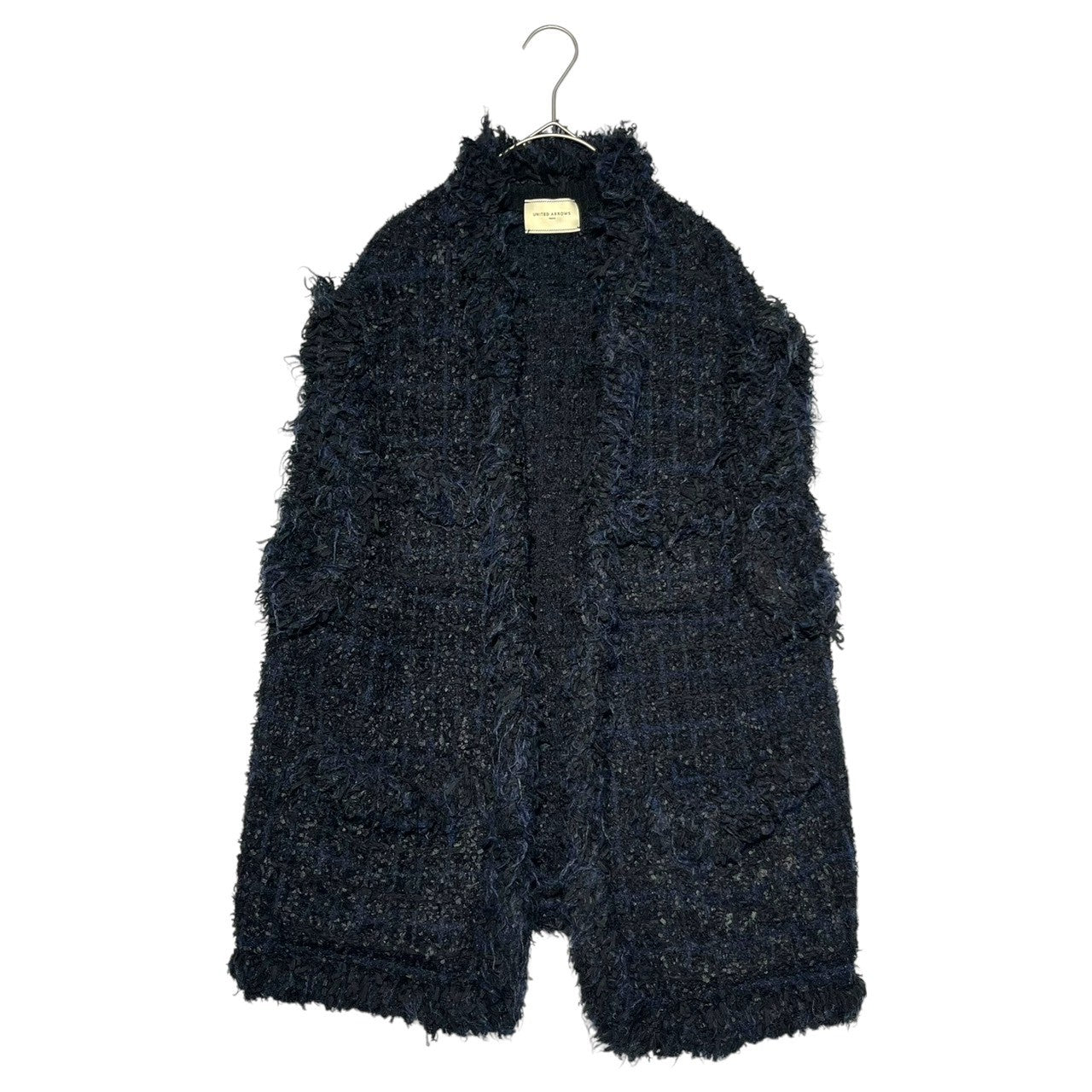 UNITED ARROWS(ユナイテッドアローズ) 22AW Mixed Check Tweed Vest ミックス チェック ツイード ベスト 1518-183-0314 FREE ネイビー