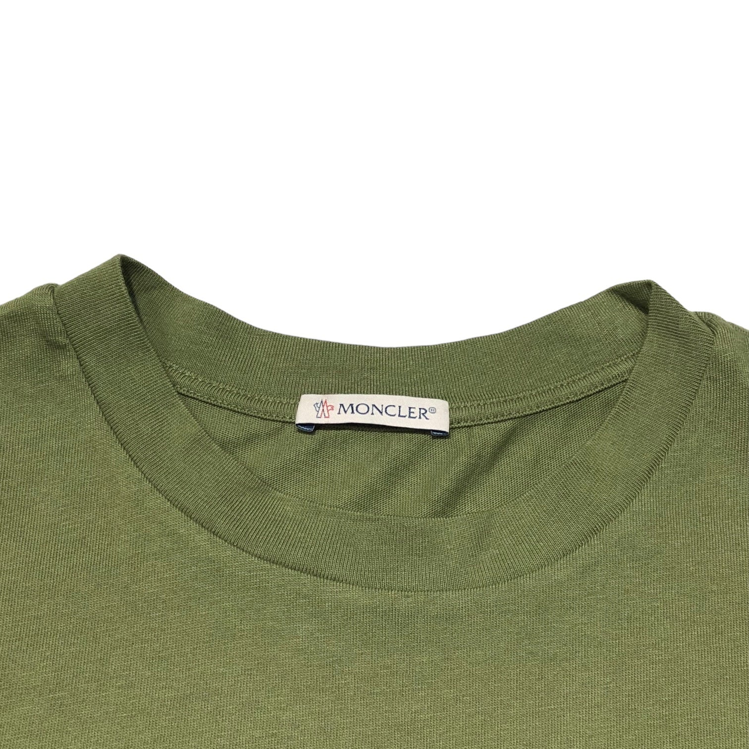 MONCLER(モンクレール) 22SS logo patch T-shirt ロゴ ワッペン Tシャツ I10918C00064 S カーキ 半袖