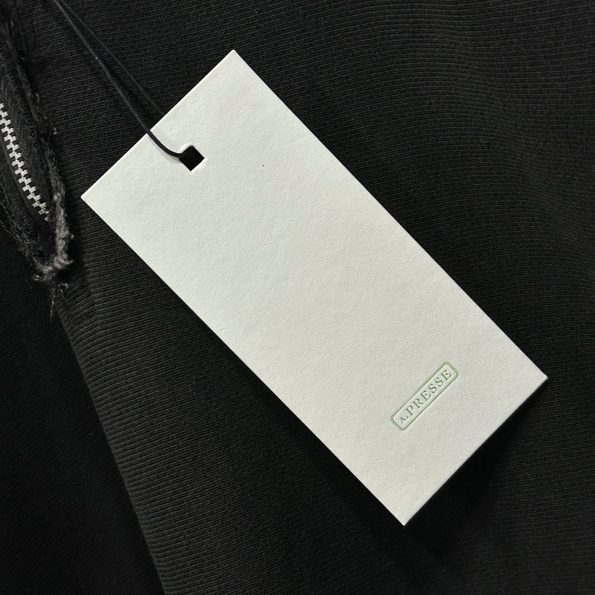 A.PRESSE(アプレッセ) 23AW Vintage Half Zip Sweatshirt ヴィンテージ ハーフ ジップ スウェット 23AAP-05-03K 2 ブラック