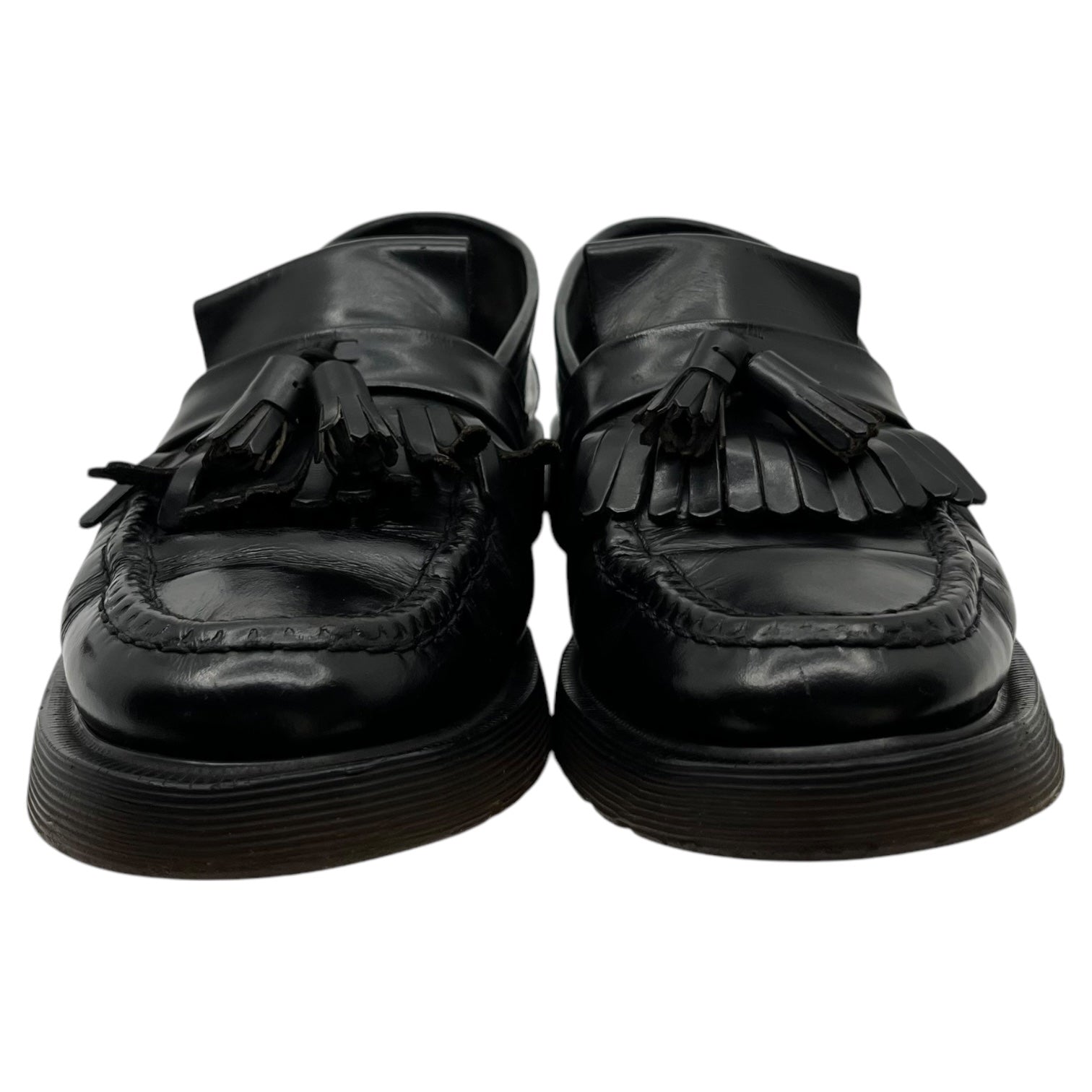 Loake(ローク) England made Vintage tassel loafers イングランド製 ヴィンテージ タッセル ローファー 8(26.5cm程度) ブラック DR.MARTENS ドクターマーチン ソール使用 レザー シューズ