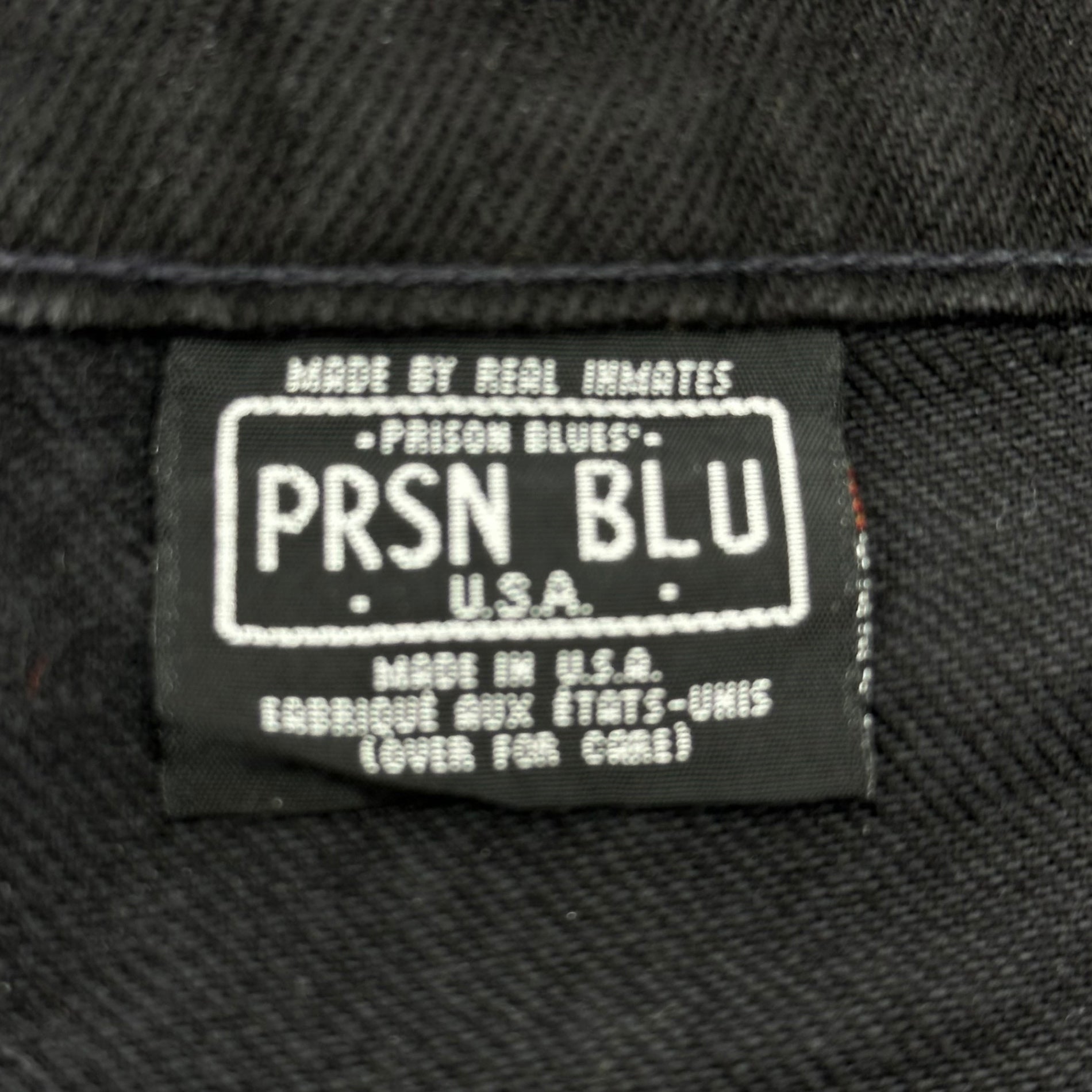 PRISON BLUES(プリズンブルース) USA made Painter Black Denim Pants ペインター ブラック デニム パンツ 106391 W32L32 ブラック ワーク テーパード PRSN BLU