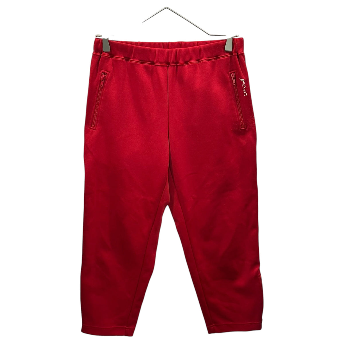 robe de chambre COMME des GARCONS(ローブドシャンブルコムデギャルソン) 2001SS Side Logo Side Stripe Track Pants サイドロゴ サイドライン トラック パンツ RA-T041 M レッド×ホワイト AD2001 男性着用可能