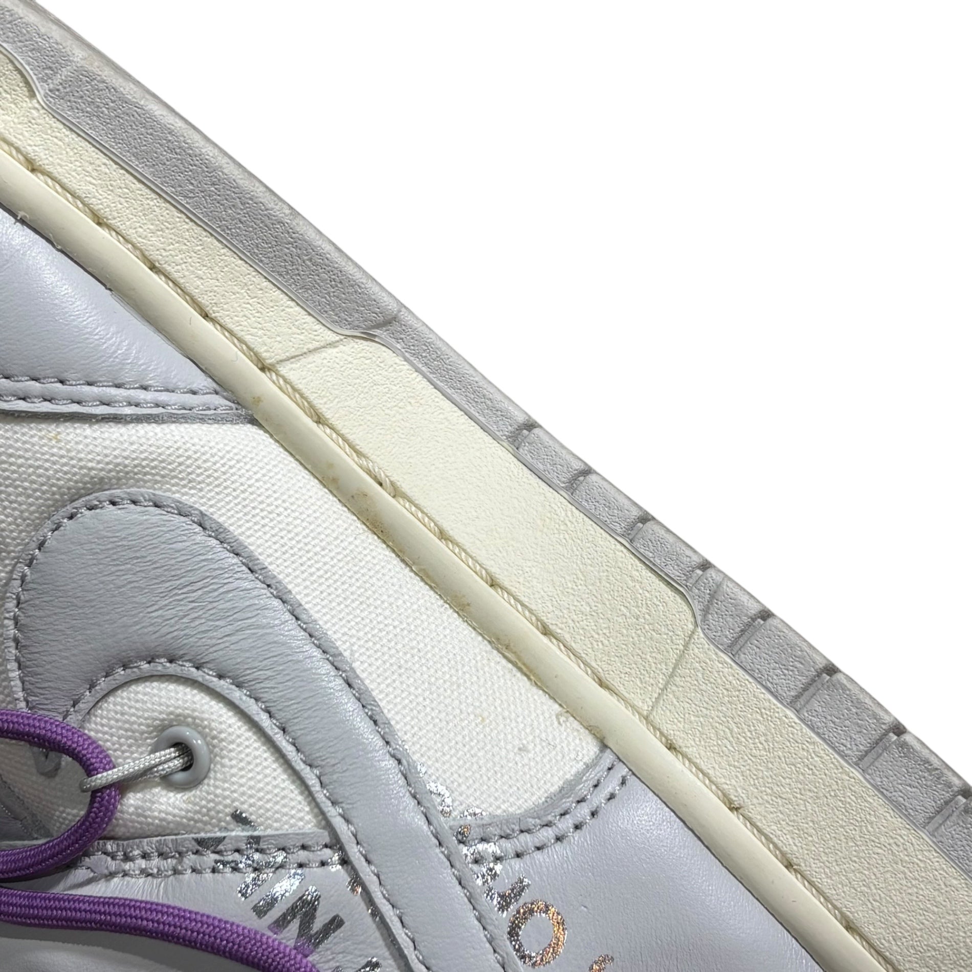 NIKE×Off-White(ナイキ×オフホワイト) Dunk Low 1 OF 50 "48" ダンク ロー DM1602-107 29.5cm グレー×ホワイト スニーカー