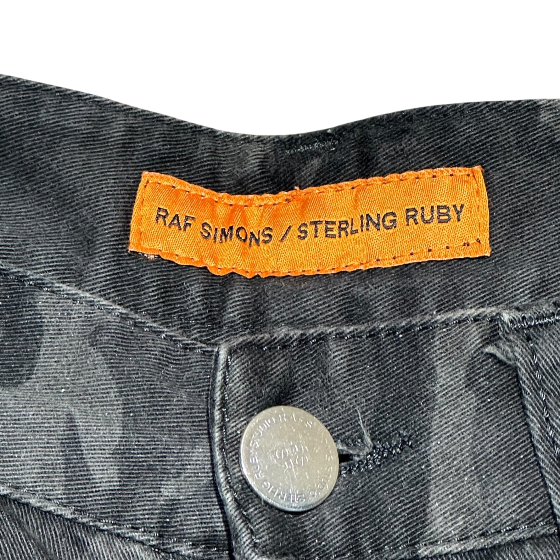 RAF SIMONS(ラフシモンズ) 14AW "STERLING RUBY" Camo Skinny Pants スターリング カモ スキニー パンツ 44(XS程度) カーキ×ブラック アーティスト コラボ アーカイブ CRIM NEG