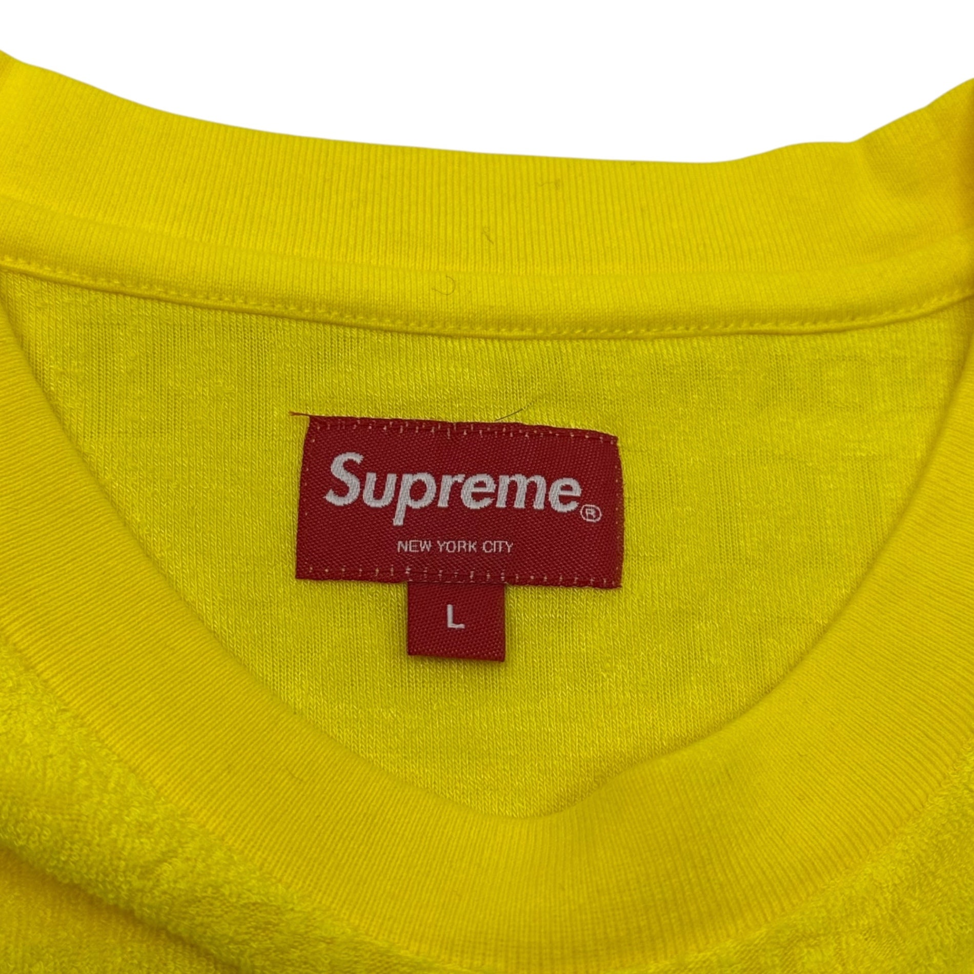 SUPREME(シュプリーム) 20SS MCMXCIV Terry S/S Top Tee パイル地 半袖 Tシャツ L イエロー